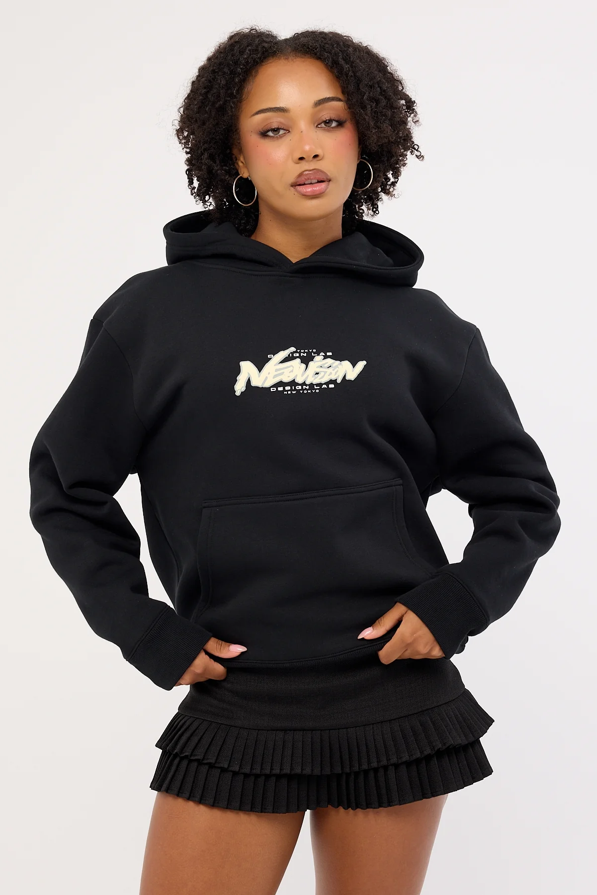 Neovision Underpass Relaxed Hoodie Black - Image 2