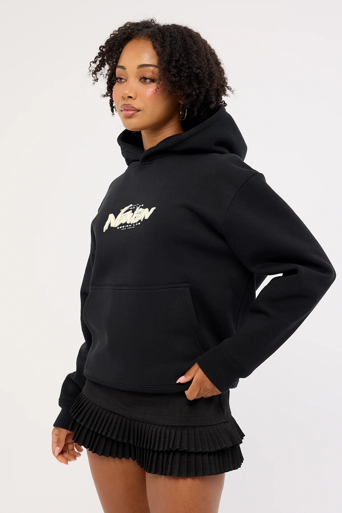 Neovision Underpass Relaxed Hoodie Black - Image 5
