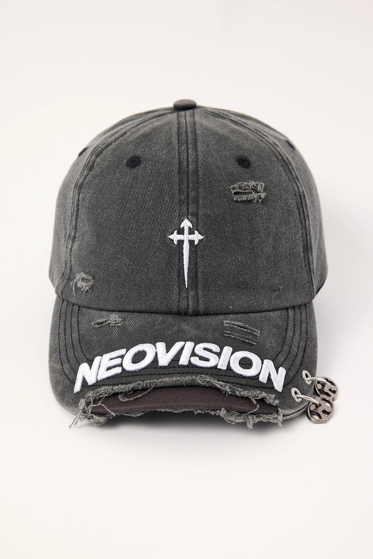Neovision Underworld Distressed Dad Cap Washed Black