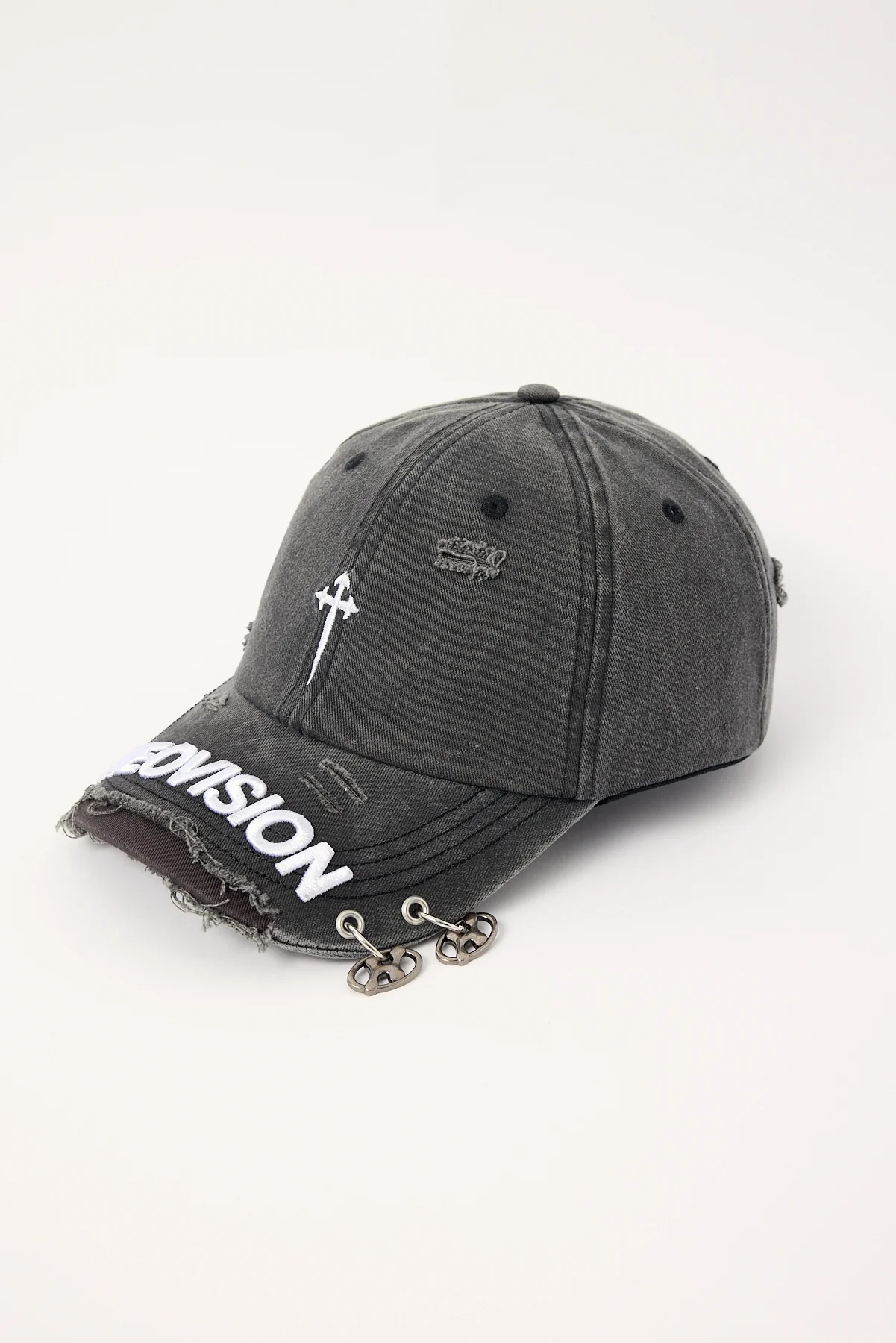 Neovision Underworld Distressed Dad Cap Washed Black - Image 3