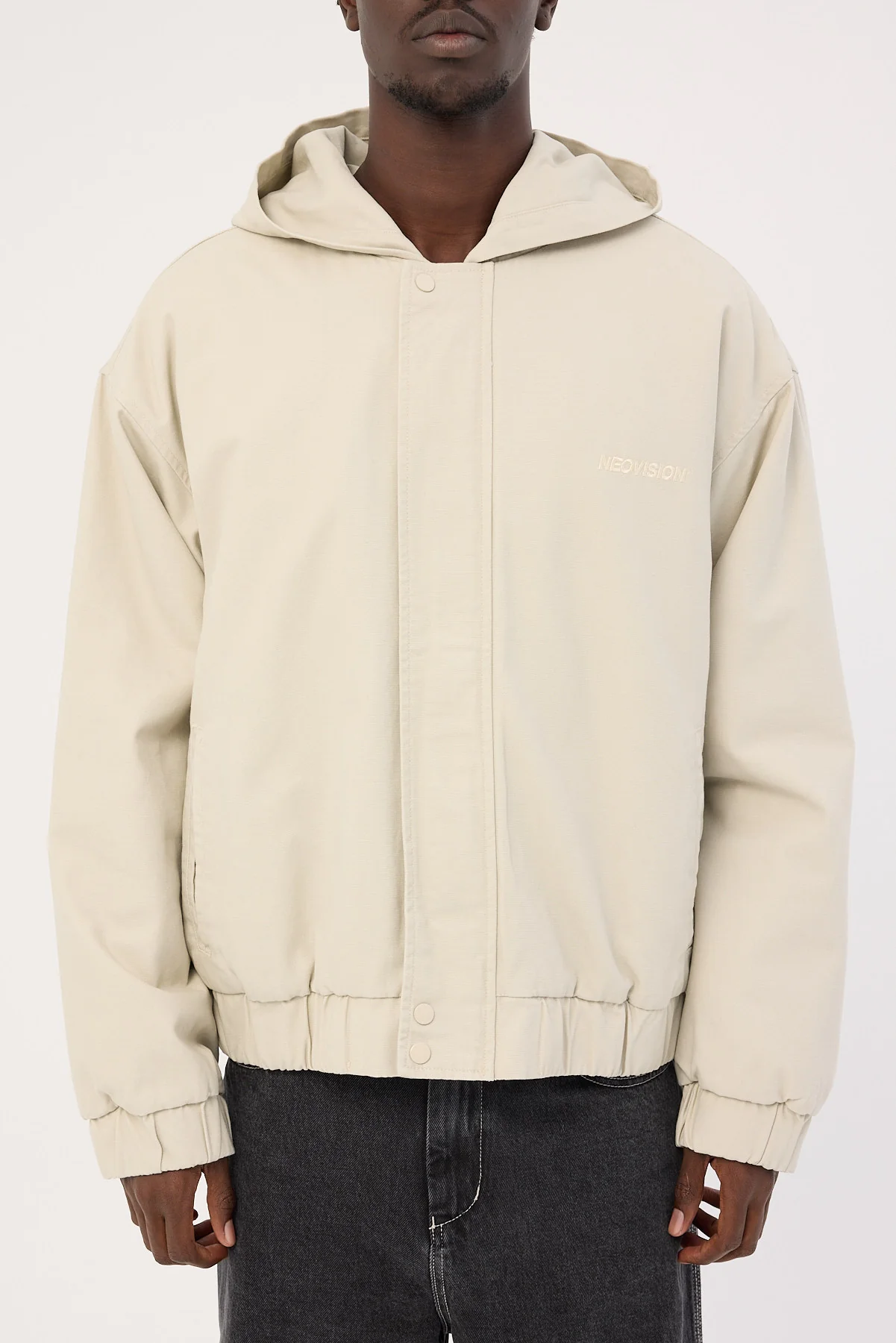 Neovision Unknown Hooded Bomber Jacket Washed Stone - Image 10