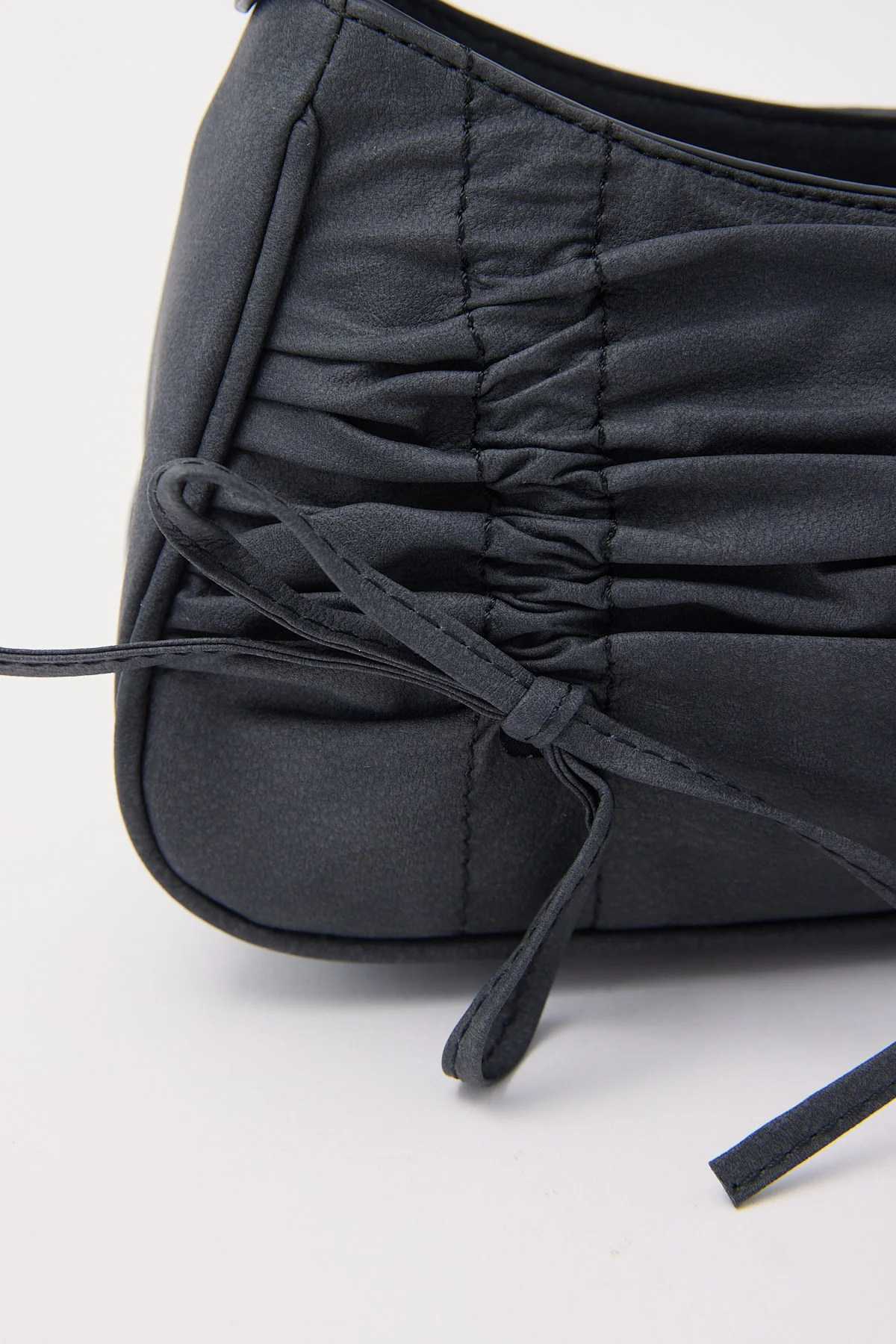 Neovision Veil Ruched Tie Bag Washed Black - Image 2