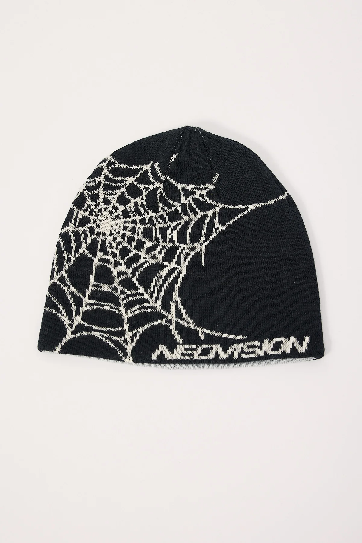 Neovision Web Reversible Skull Cap Beanie Black/Grey