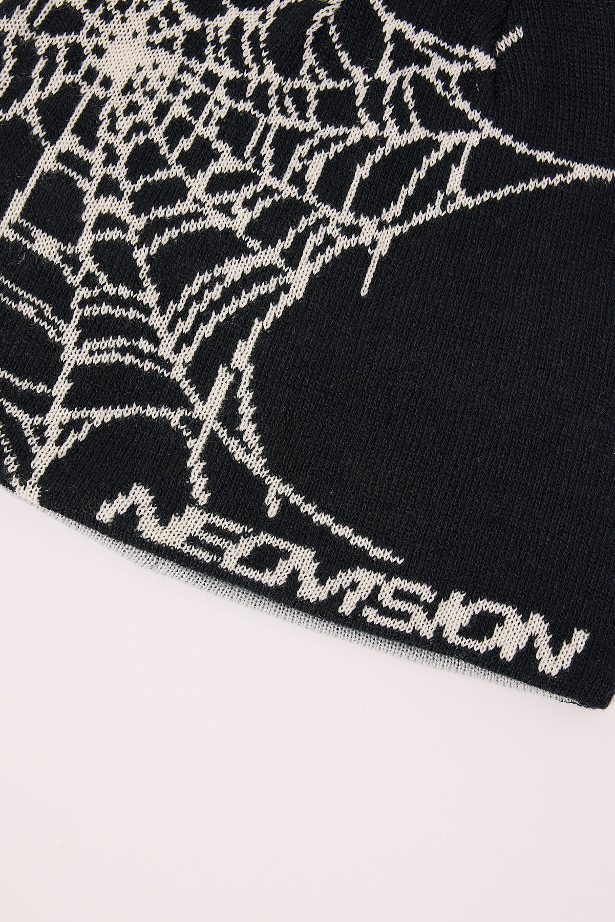 Neovision Web Reversible Skull Cap Beanie Black/Grey - Image 2