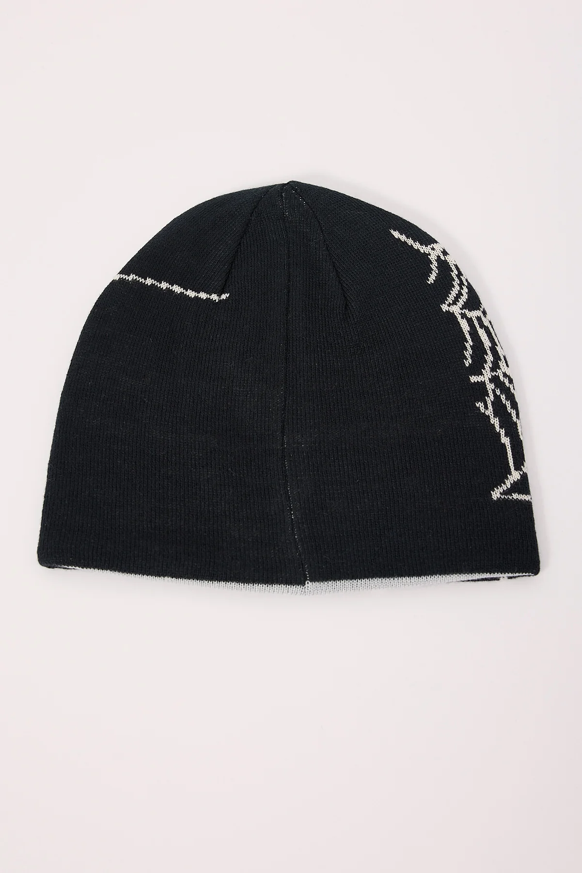 Neovision Web Reversible Skull Cap Beanie Black/Grey - Image 3