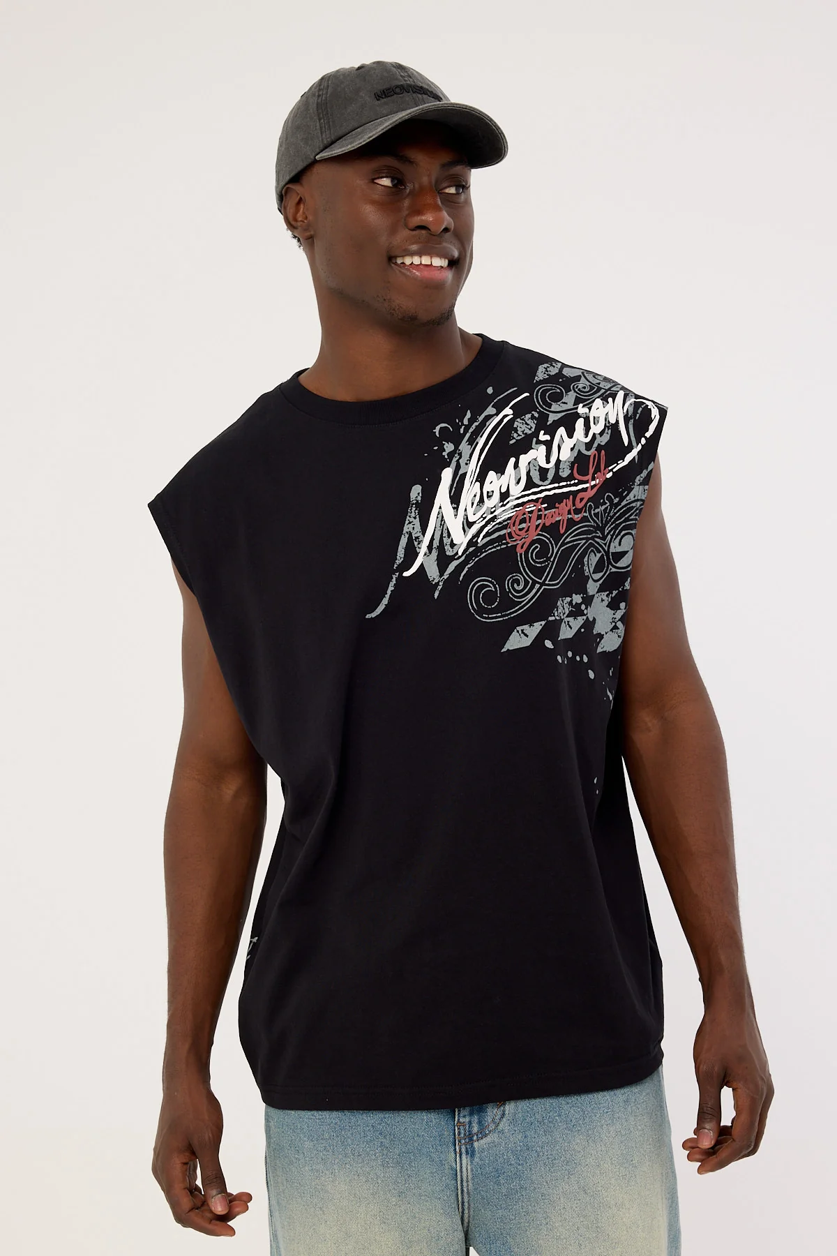 Neovision Wreckage Muscle Tank Vintage Black
