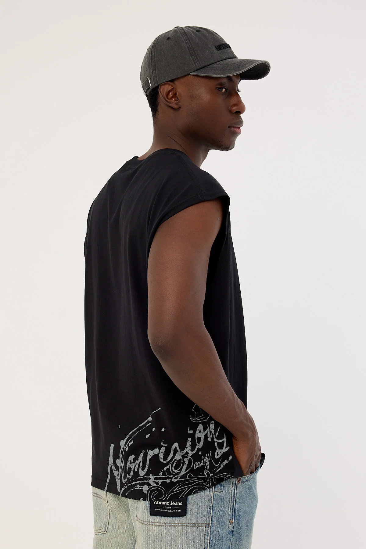 Neovision Wreckage Muscle Tank Vintage Black - Image 5