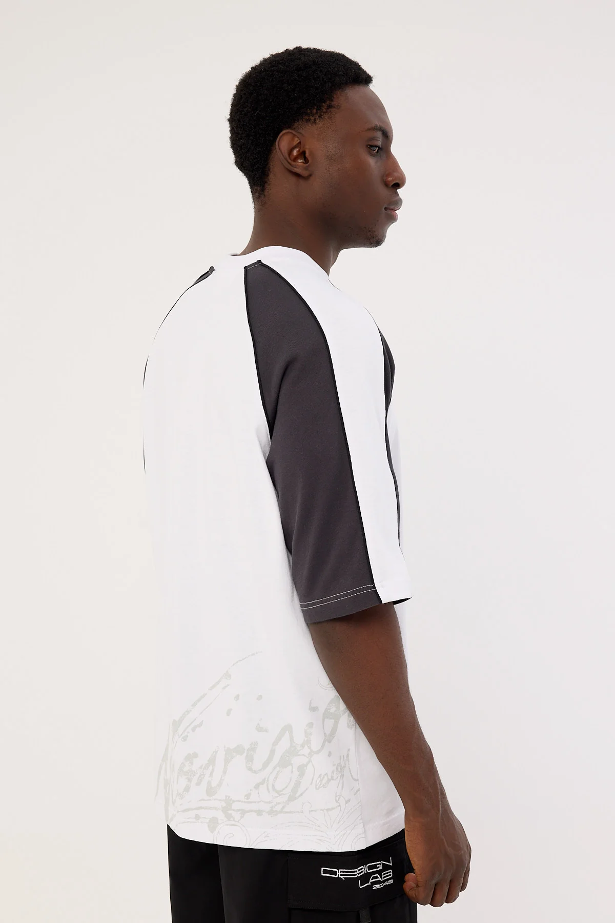 Neovision Wreckage Raglan Street Super Heavy Tee White/Asphalt - Image 7