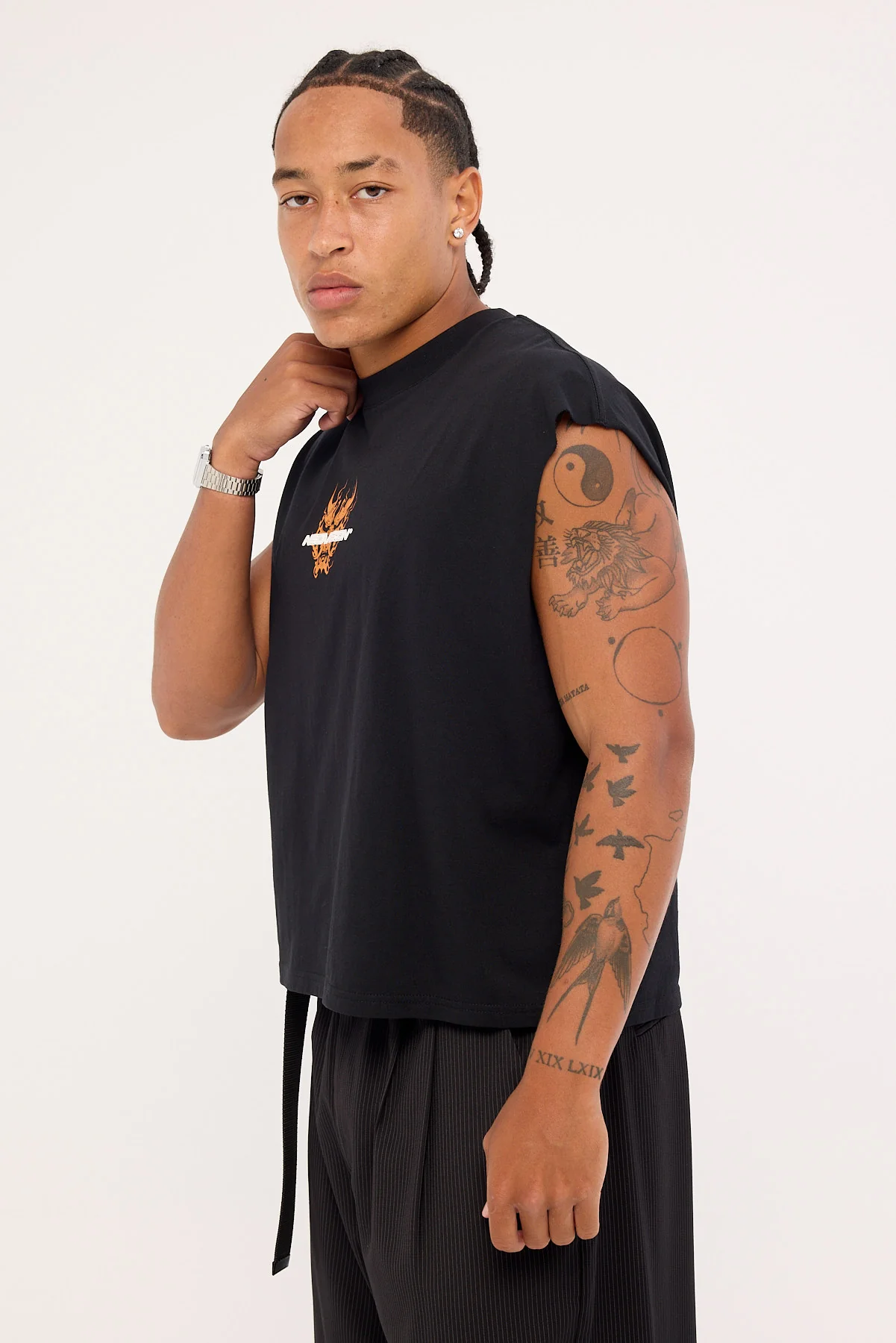 Neovision Yasha Cropped Muscle Tank Black - Image 6