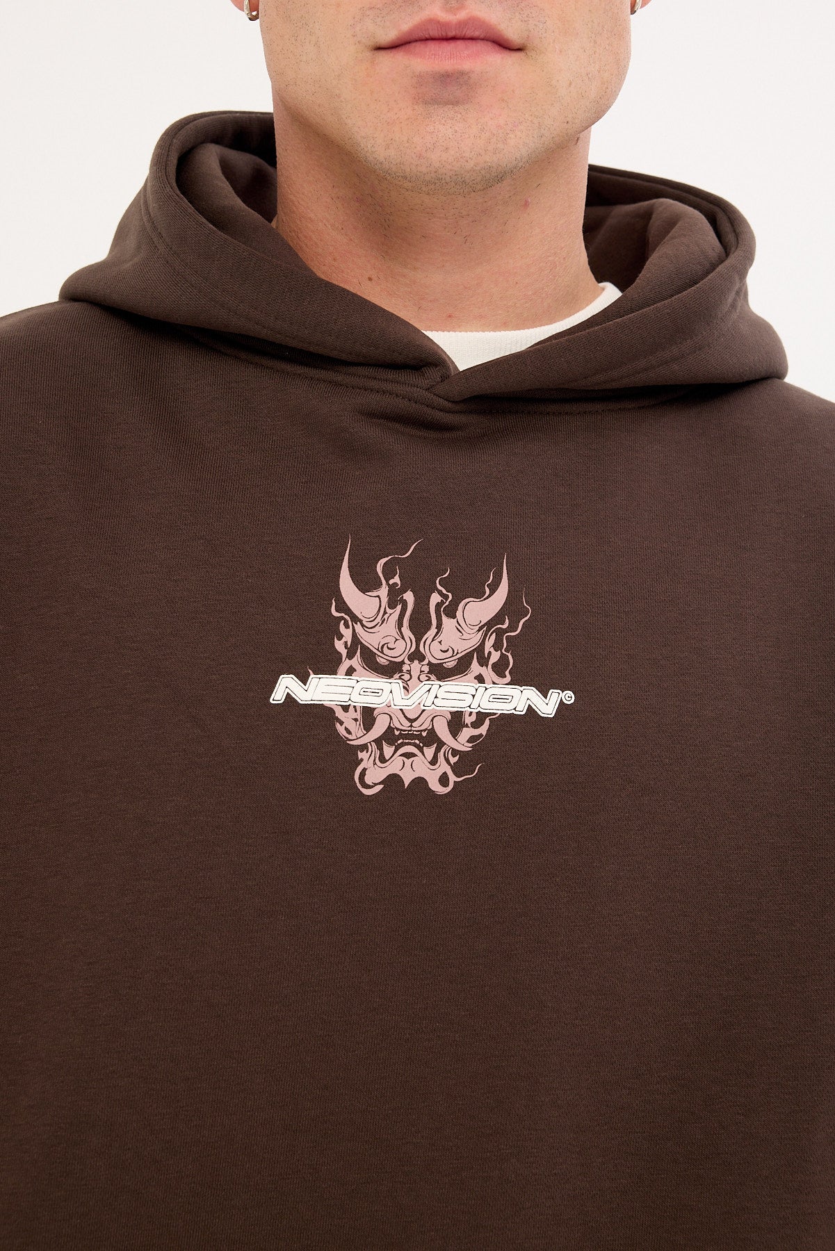 Neovision Yasha Street Hoodie Coffee Brown - Image 4