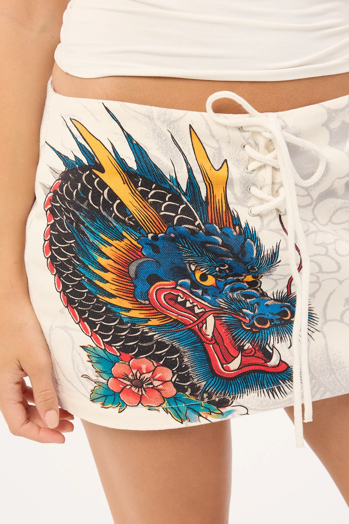 Neovision Yokai Lace Front Skort White - Image 5