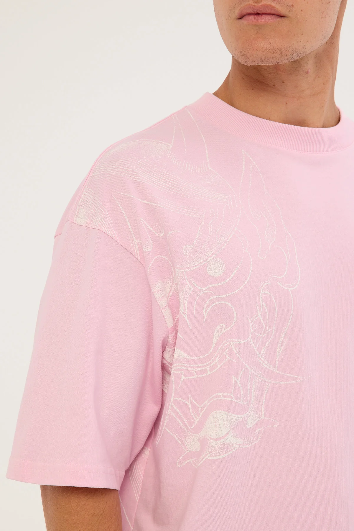 Neovision Yokai Oversize Super Heavy Tee Candy Pink - Image 5