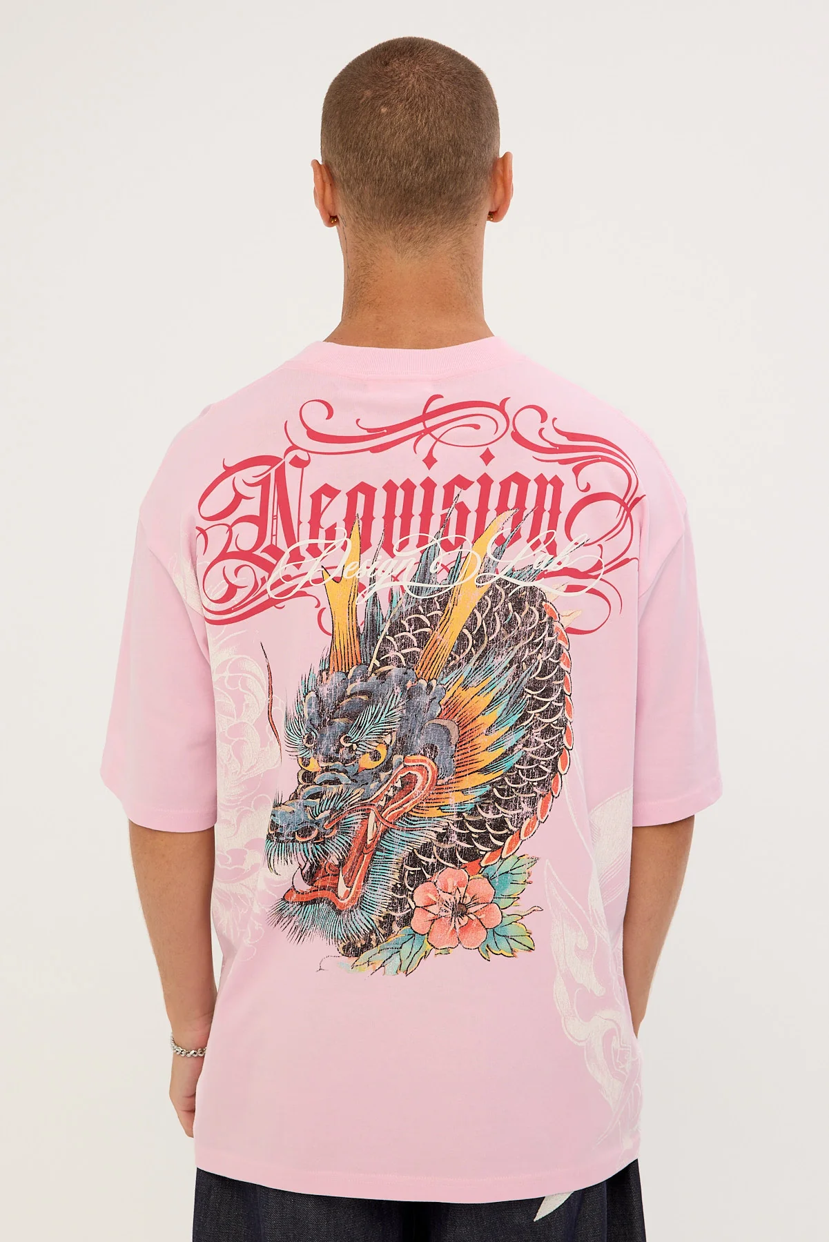 Neovision Yokai Oversize Super Heavy Tee Candy Pink - Image 9