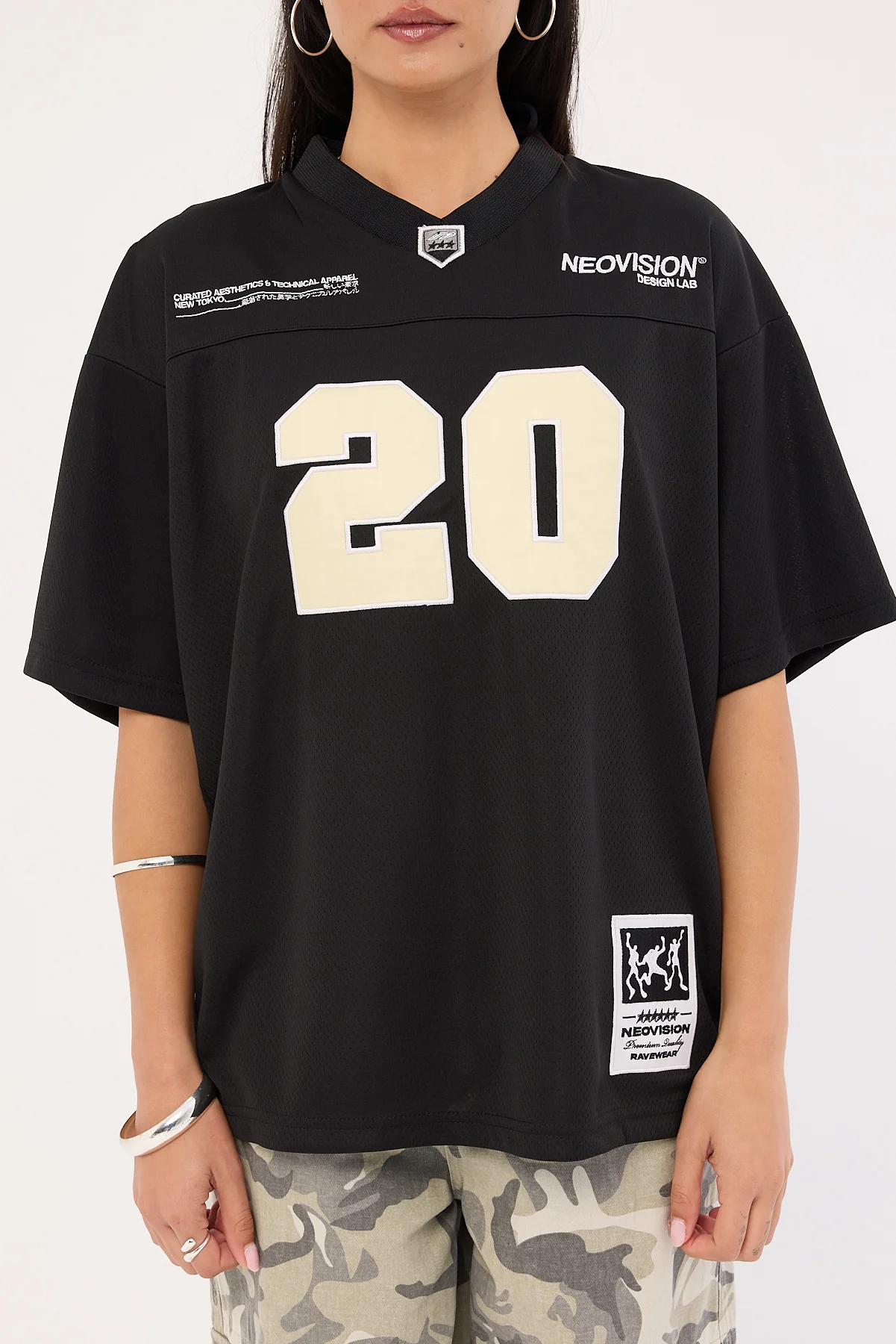 Neovision Zenon V Neck Jersey Black - Image 7