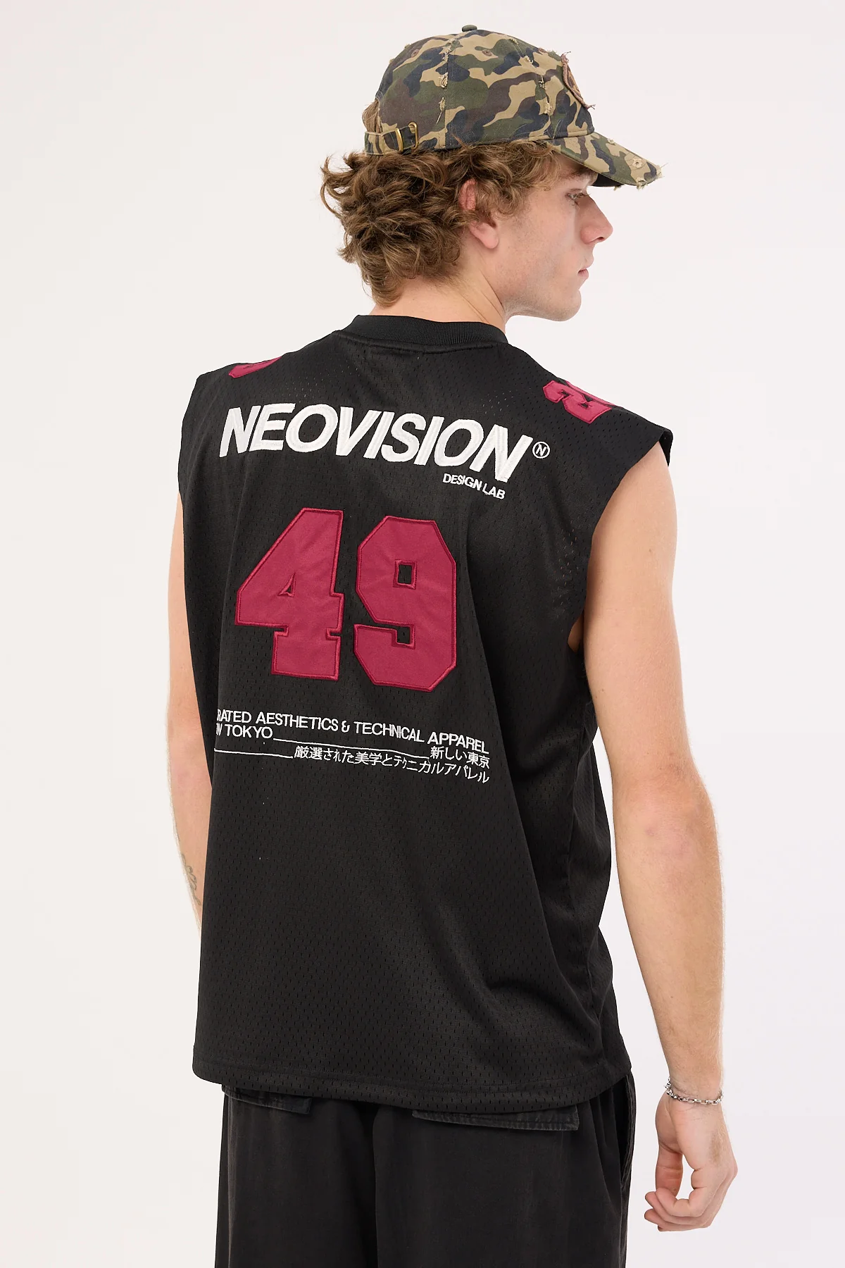 Neovision Zenon V Neck Jersey Muscle Tank Black - Image 2