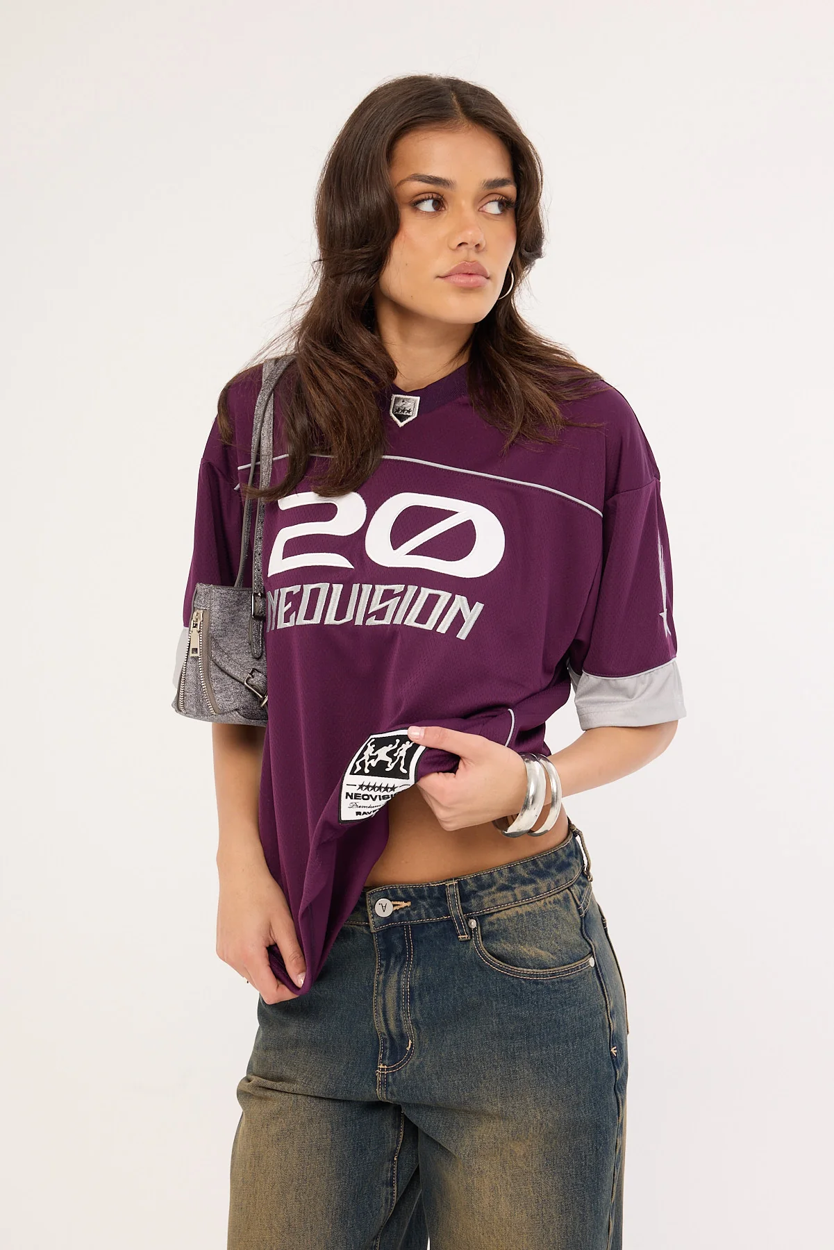 Neovision Zenthra V Neck Jersey Plum