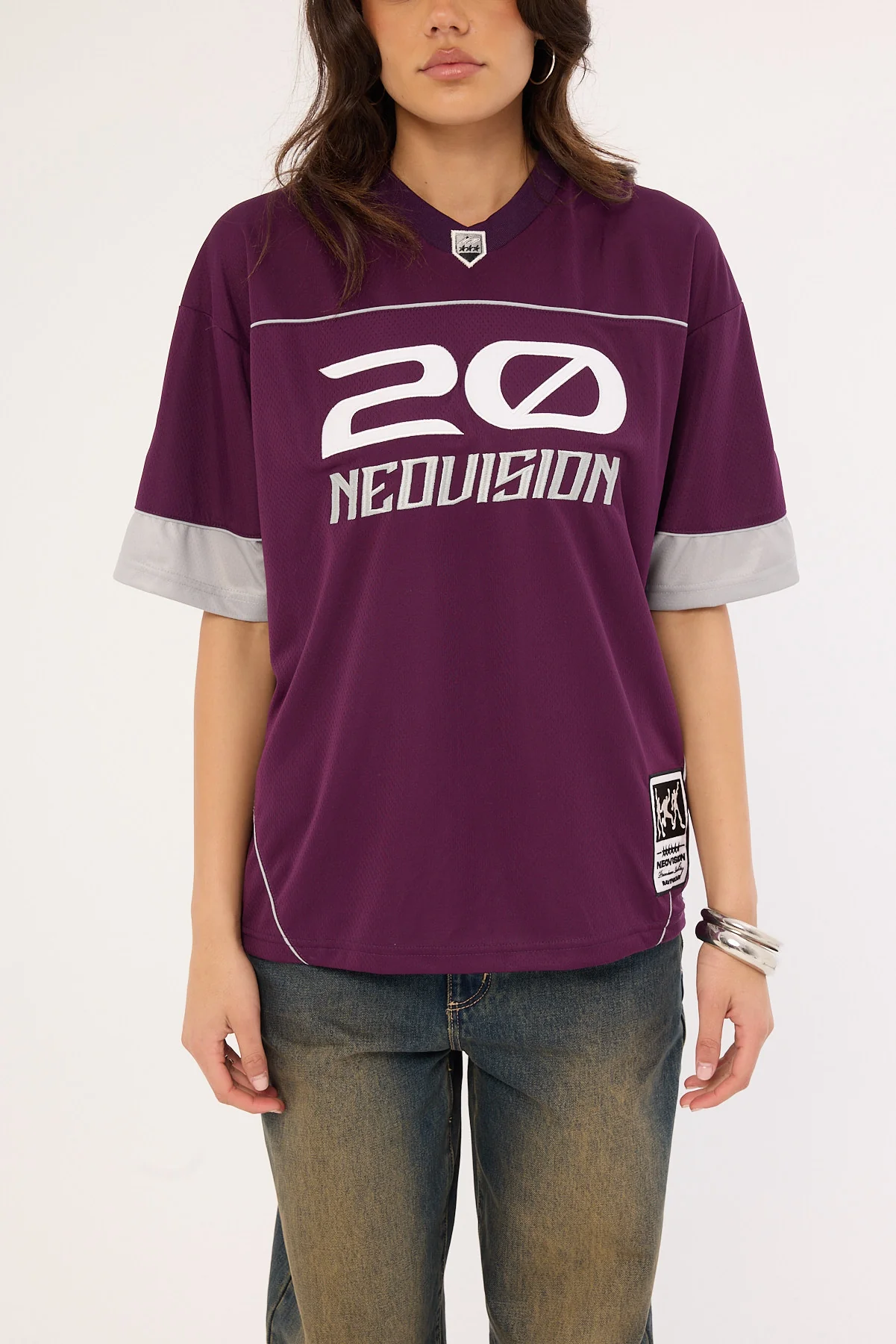 Neovision Zenthra V Neck Jersey Plum - Image 8