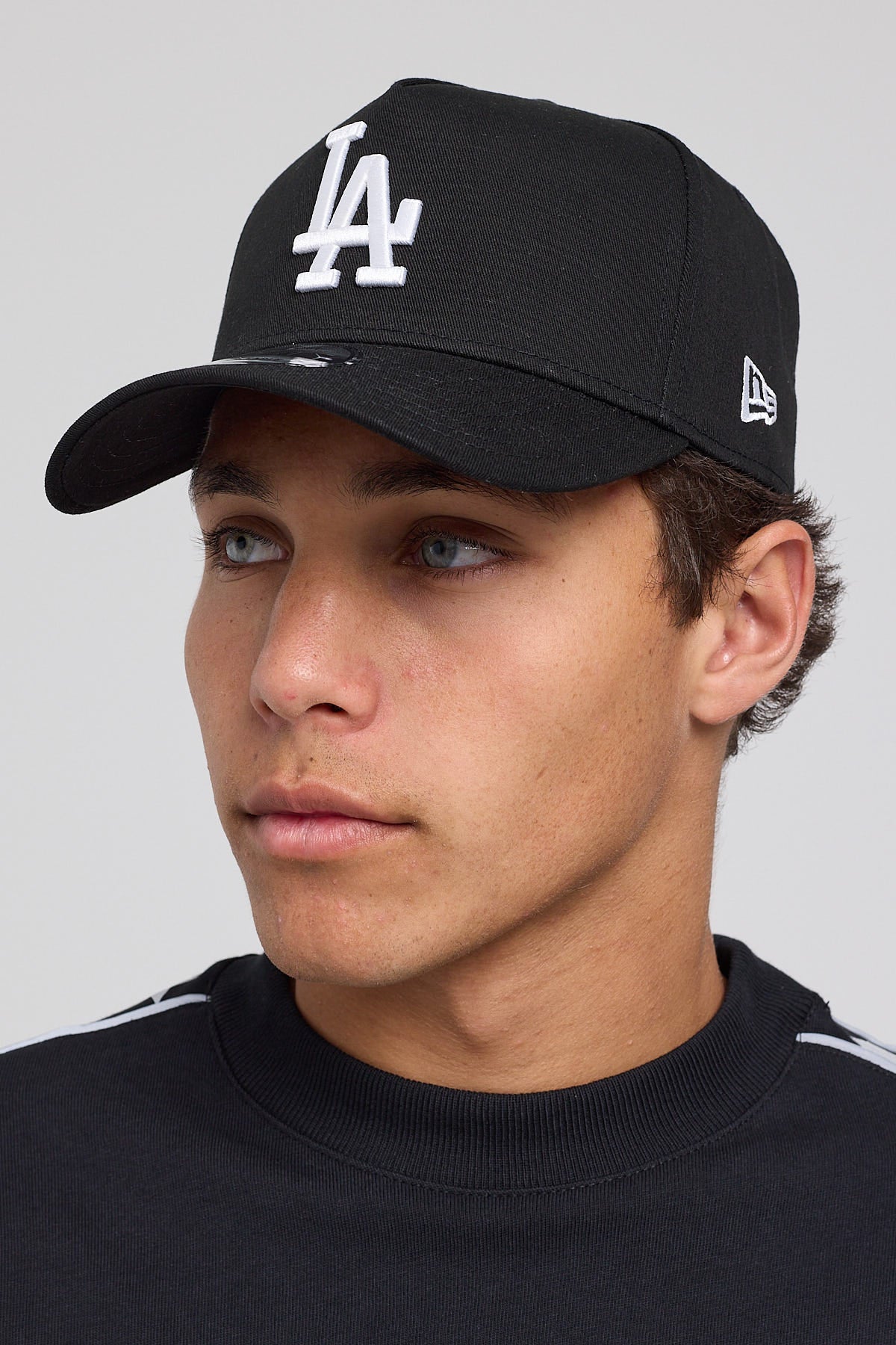 New Era 940 A-Frame Los Angeles Dodgers Cap Black/White Embroidery - Image 5