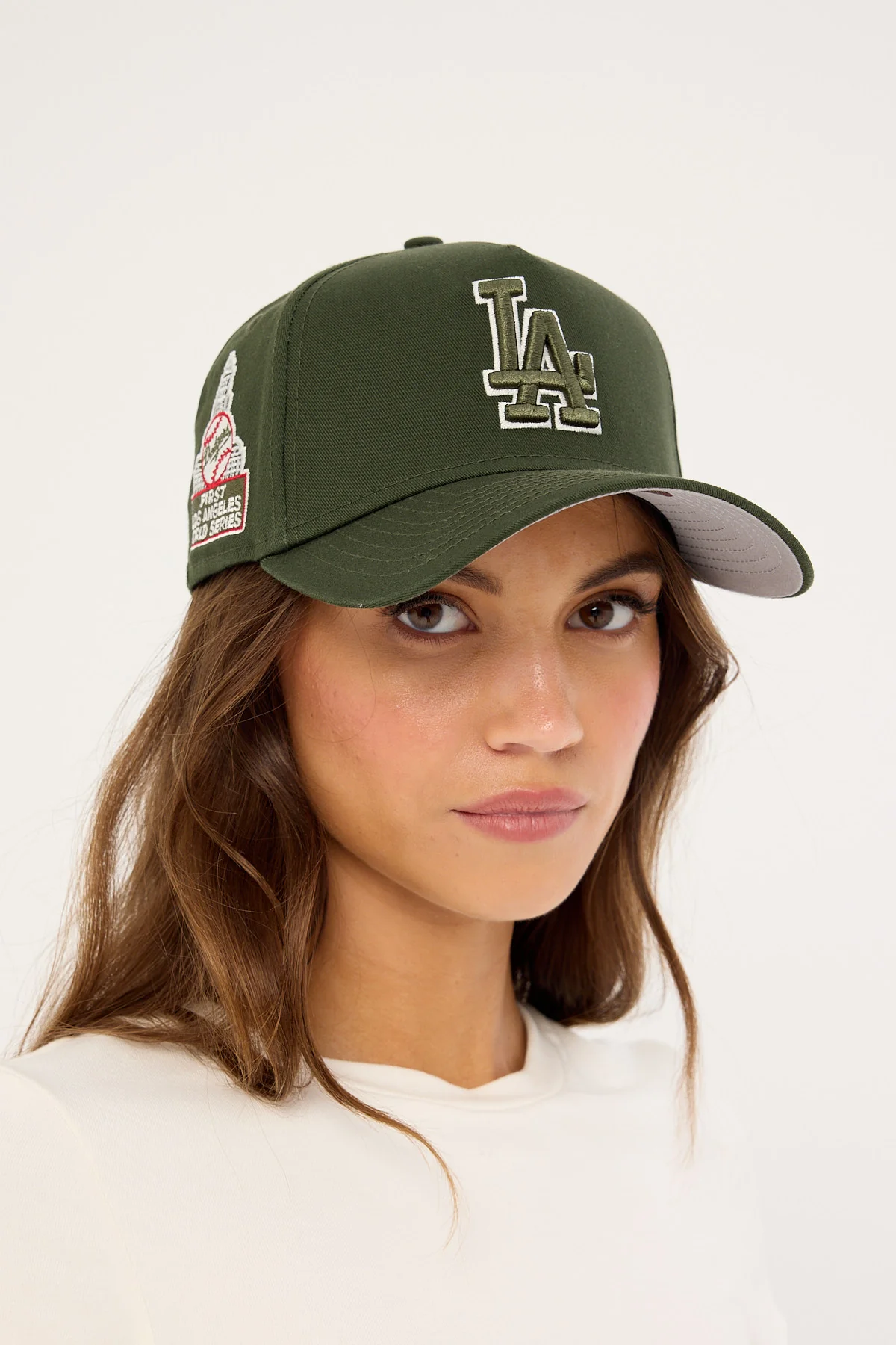 New Era 9Forty A-Frame Cooperstown World Series Los Angeles Dod Dark Seaweed/Grey UV - Image 2