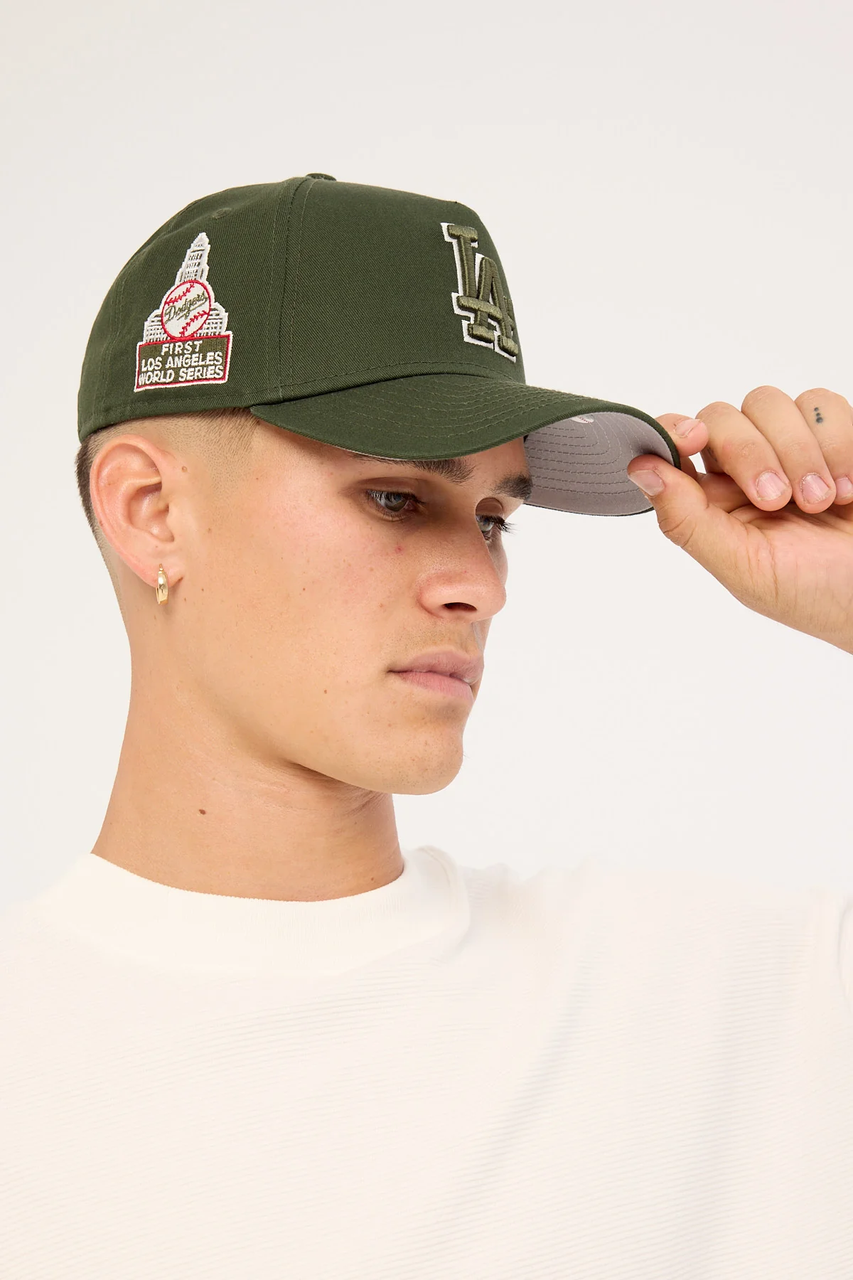 New Era 9Forty A-Frame Cooperstown World Series Los Angeles Dod Dark Seaweed/Grey UV - Image 5