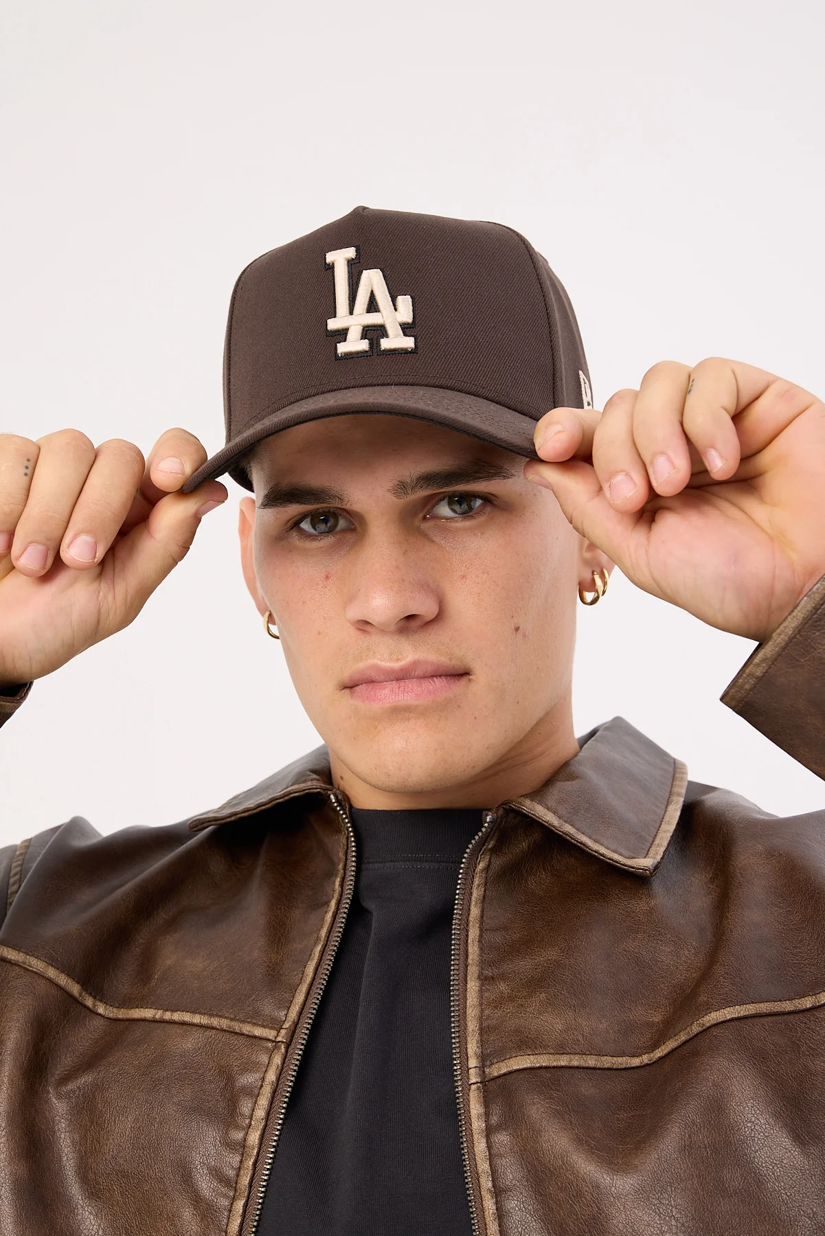 New Era 9Forty A-Frame Los Angeles Dodgers Cap Brown/Black UV - Image 5