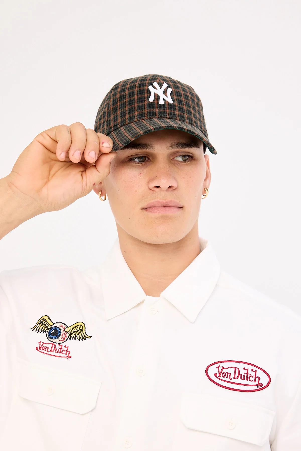 New Era 9Twenty Check New York Yankees Cap Open Market Green/Green UV - Image 3