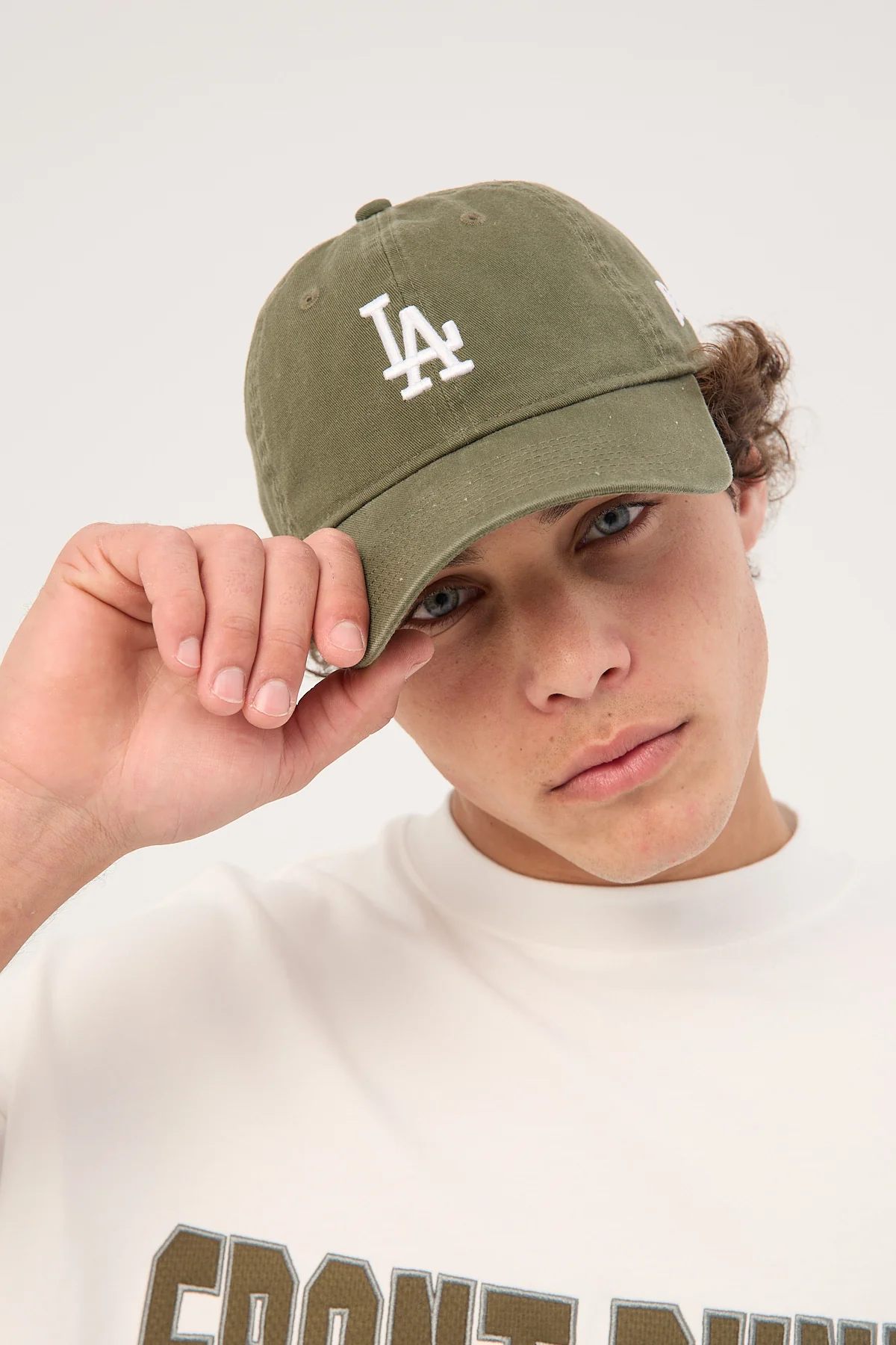 New Era 9Twenty Midi Logo Los Angeles Dodgers Cap Green/White - Image 6