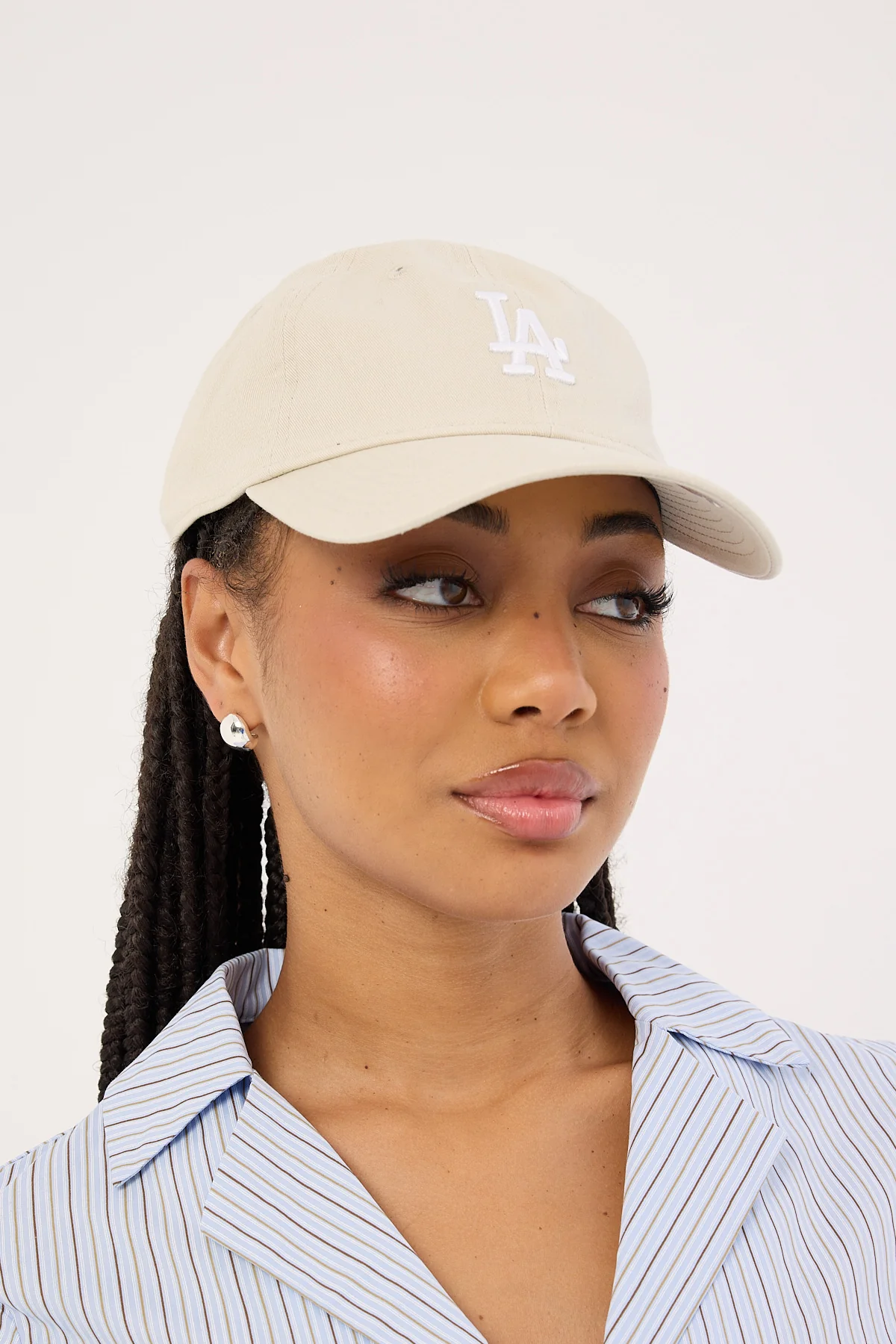 New Era 9Twenty Midi Logo Los Angeles Dodgers Cap Stone/White - Image 5