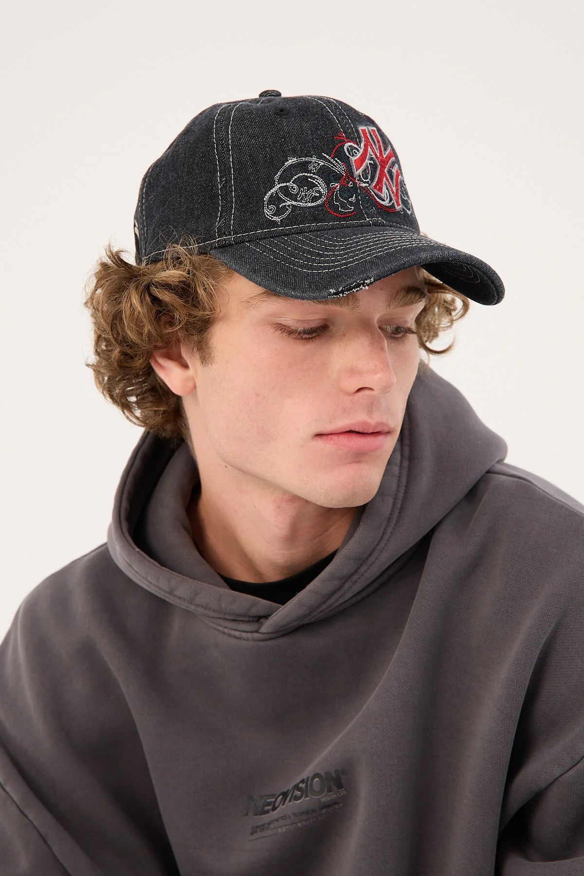 New Era 9TWENTY MILLENIUM DENIM NEW YORK YANKEES CAP BLACK DENIM