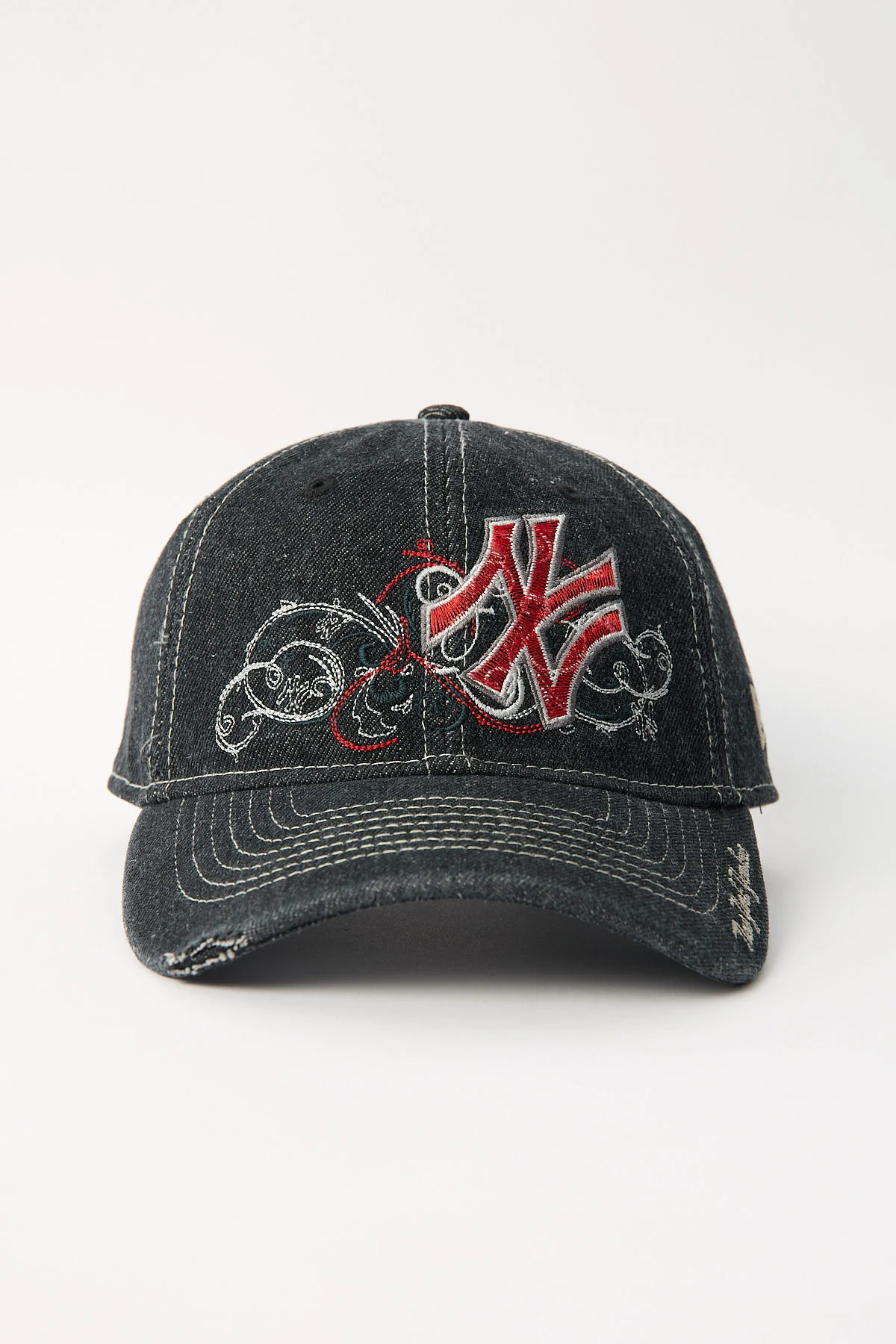 New Era 9TWENTY MILLENIUM DENIM NEW YORK YANKEES CAP BLACK DENIM - Image 2