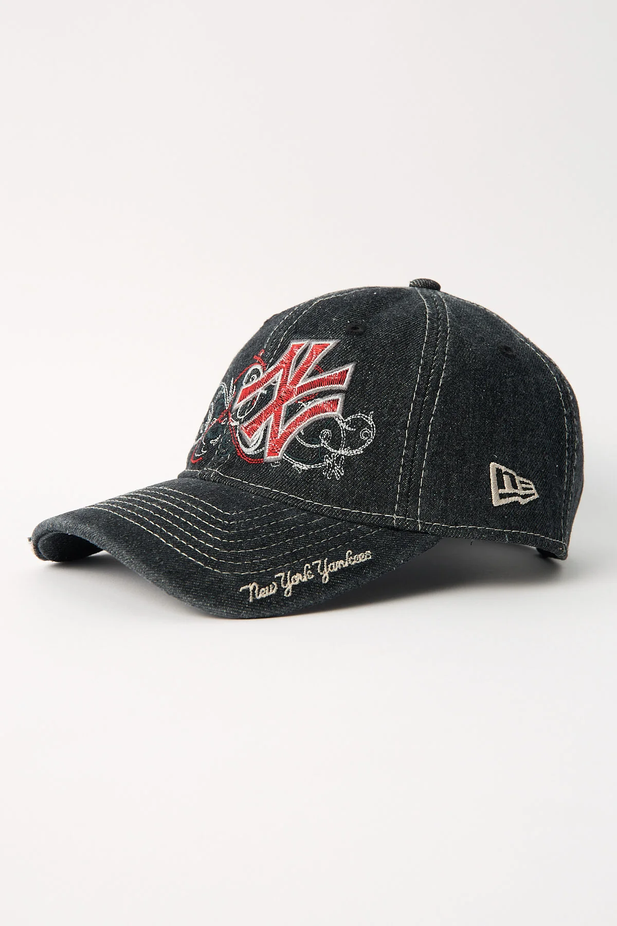 New Era 9TWENTY MILLENIUM DENIM NEW YORK YANKEES CAP BLACK DENIM - Image 3