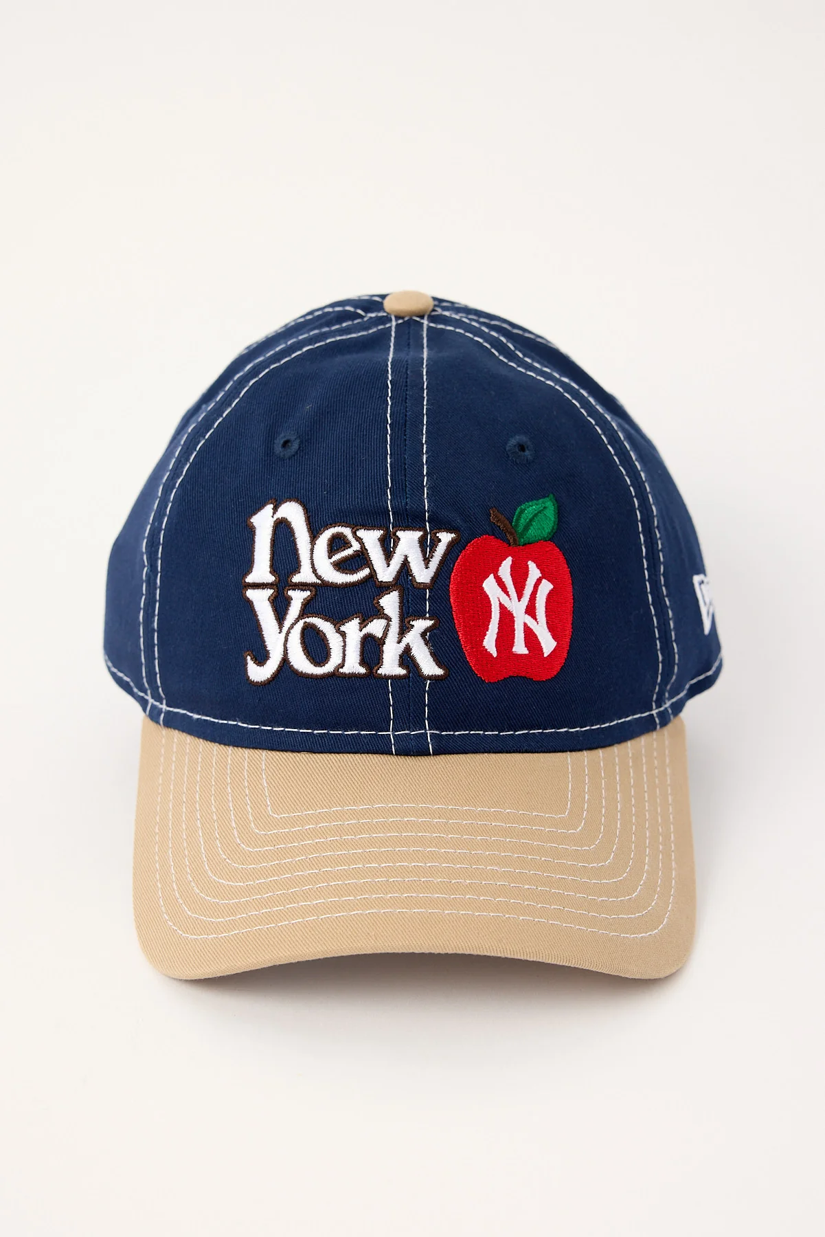 New Era 9Twenty NY Apple Contrast New York Yankees Cap Oceanside Blue/Camel UV