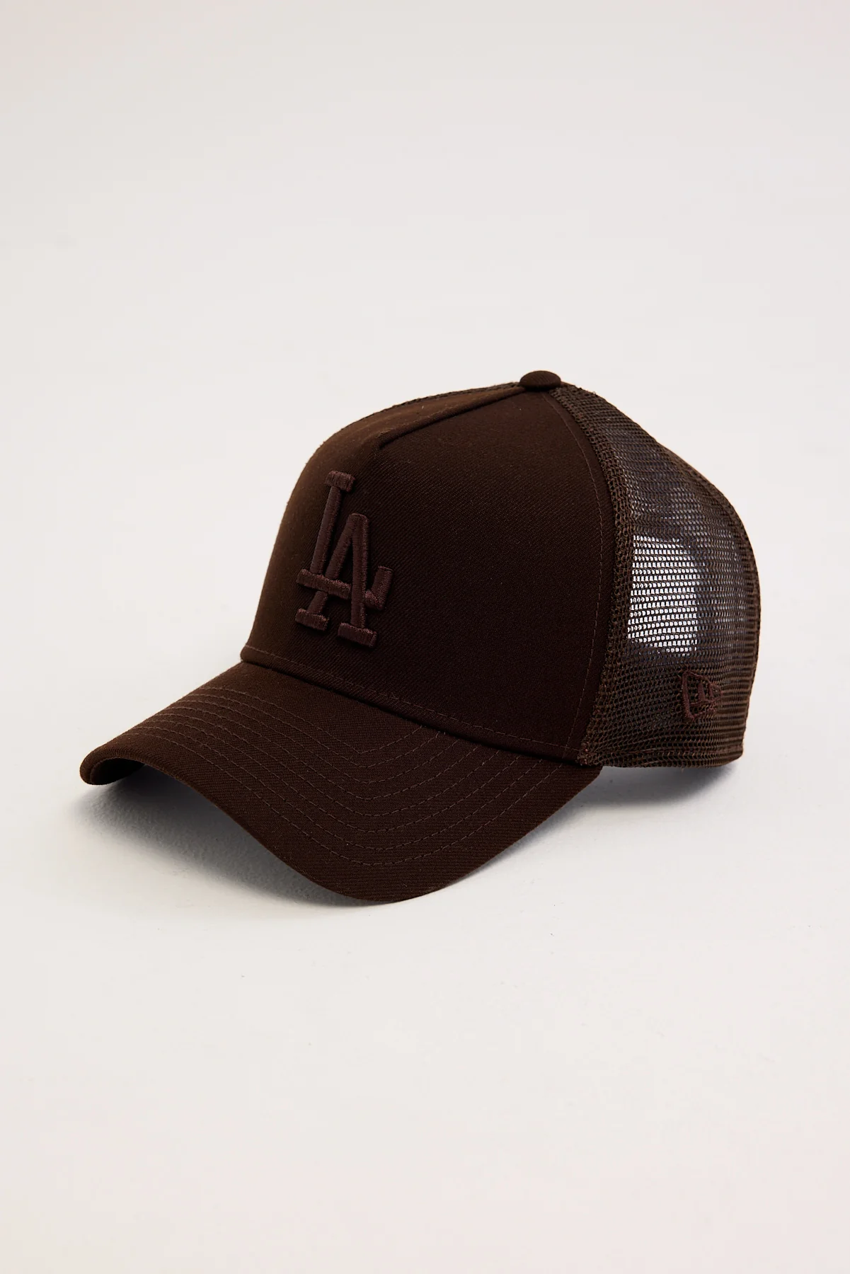 New Era Burnt Wood 9Forty A-Frame Los Angeles Dodgers Trucker H Burnt Wood/Burnt Wood Embroidery - Image 2
