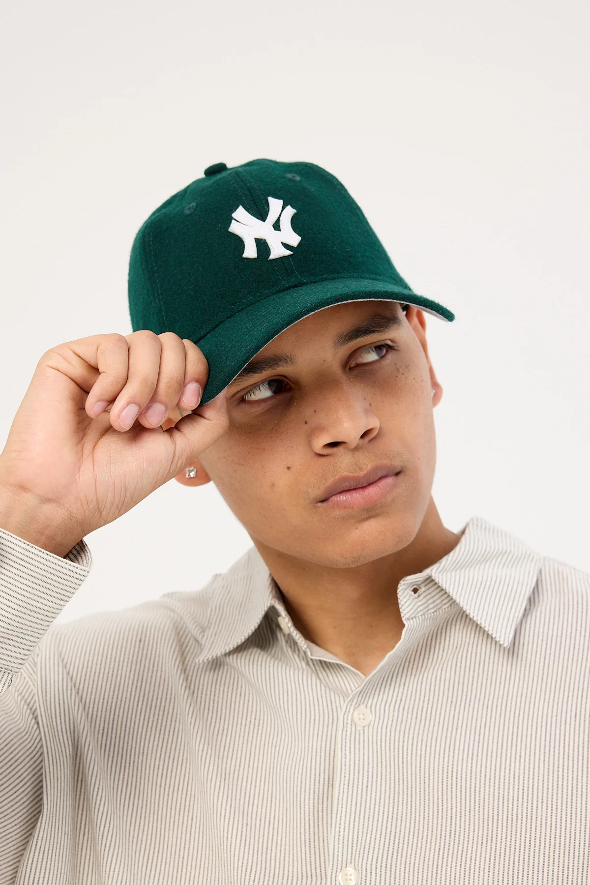 New Era Felt Mini 9Twenty New York Yankees Cap Dark Green - Image 2
