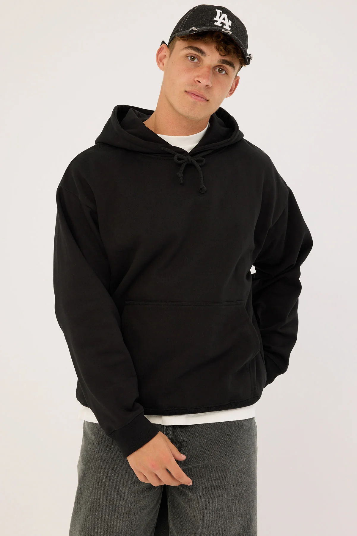 Open Archive Boxy Hoodie Black - Image 2