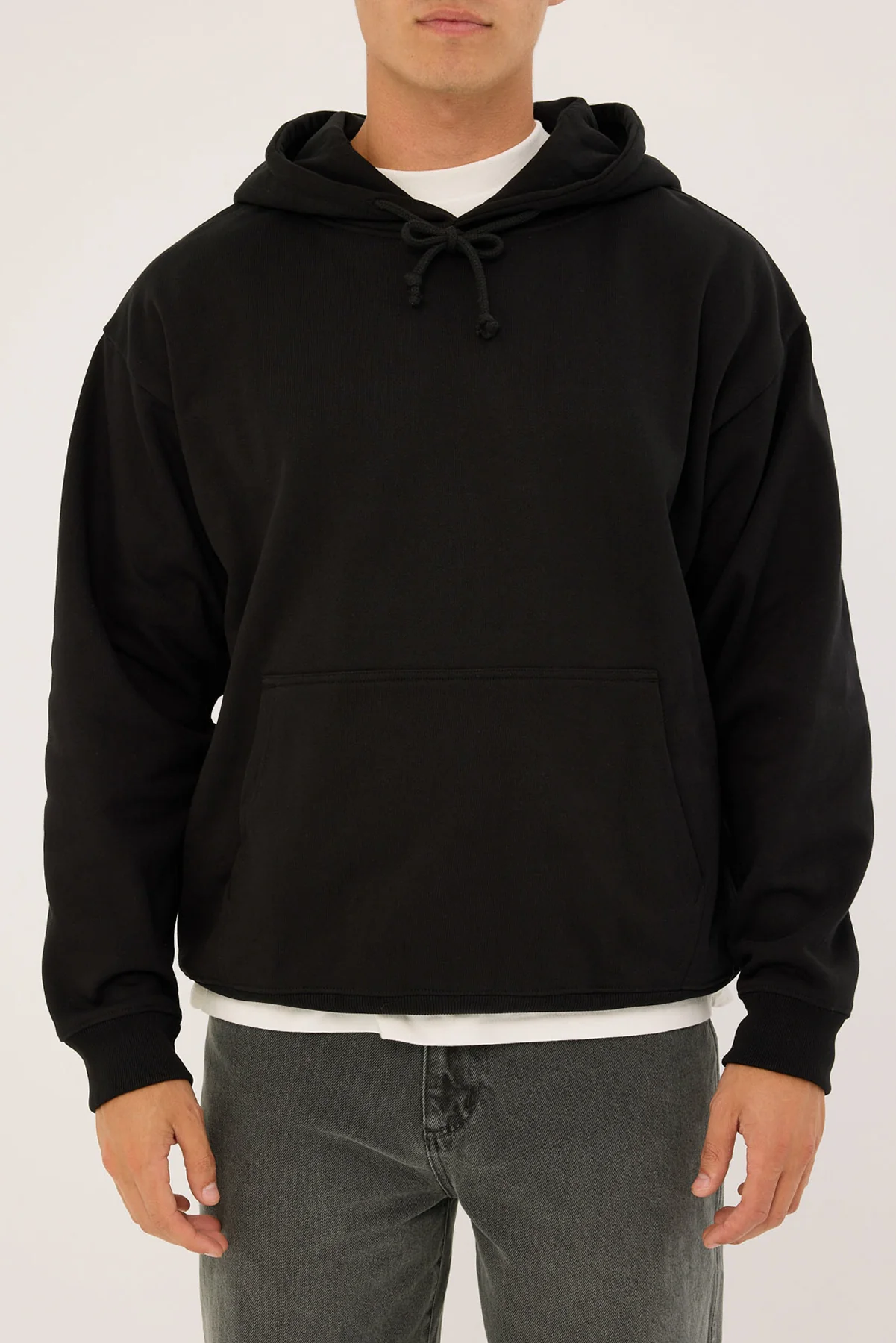 Open Archive Boxy Hoodie Black - Image 8