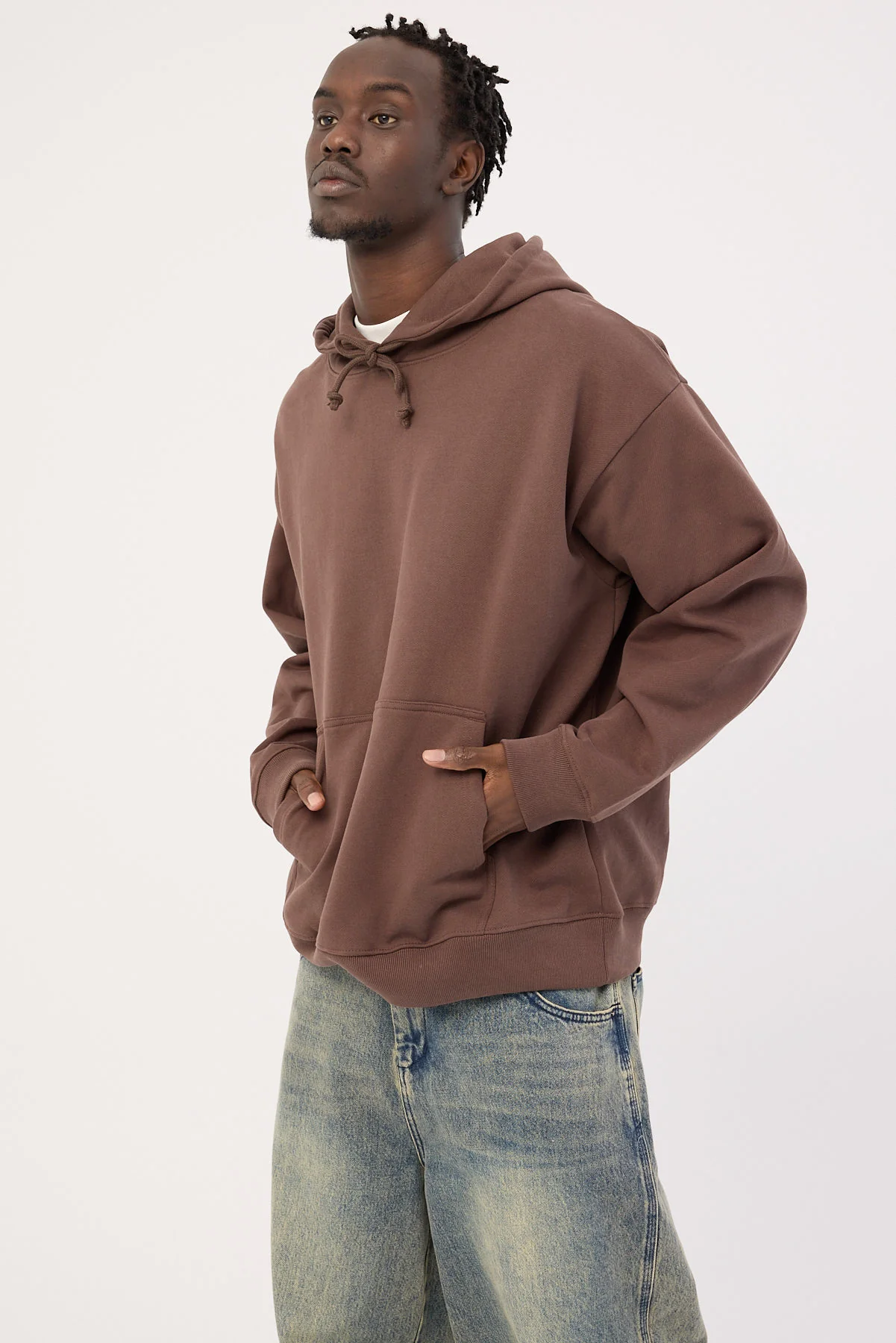 Open Archive Boxy Hoodie Cocoa Brown - Image 6