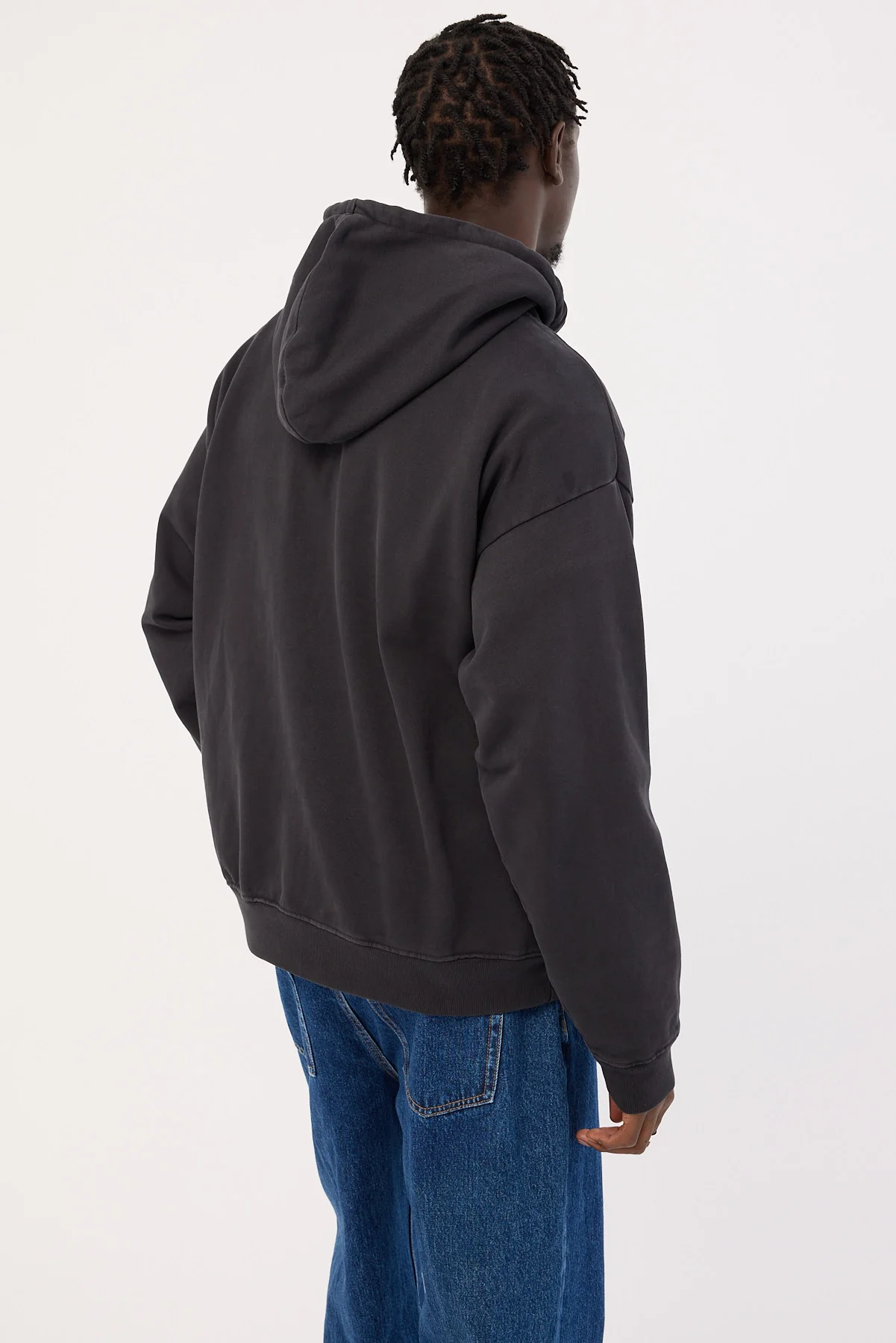 Open Archive Boxy Hoodie Washed Black - Image 6