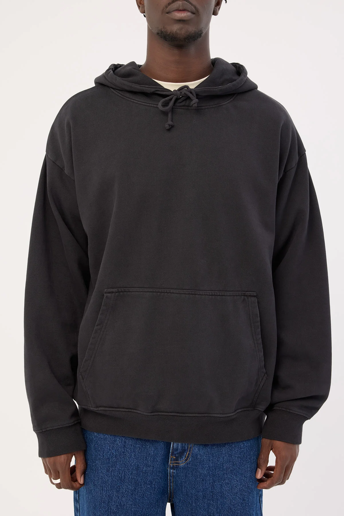 Open Archive Boxy Hoodie Washed Black - Image 7