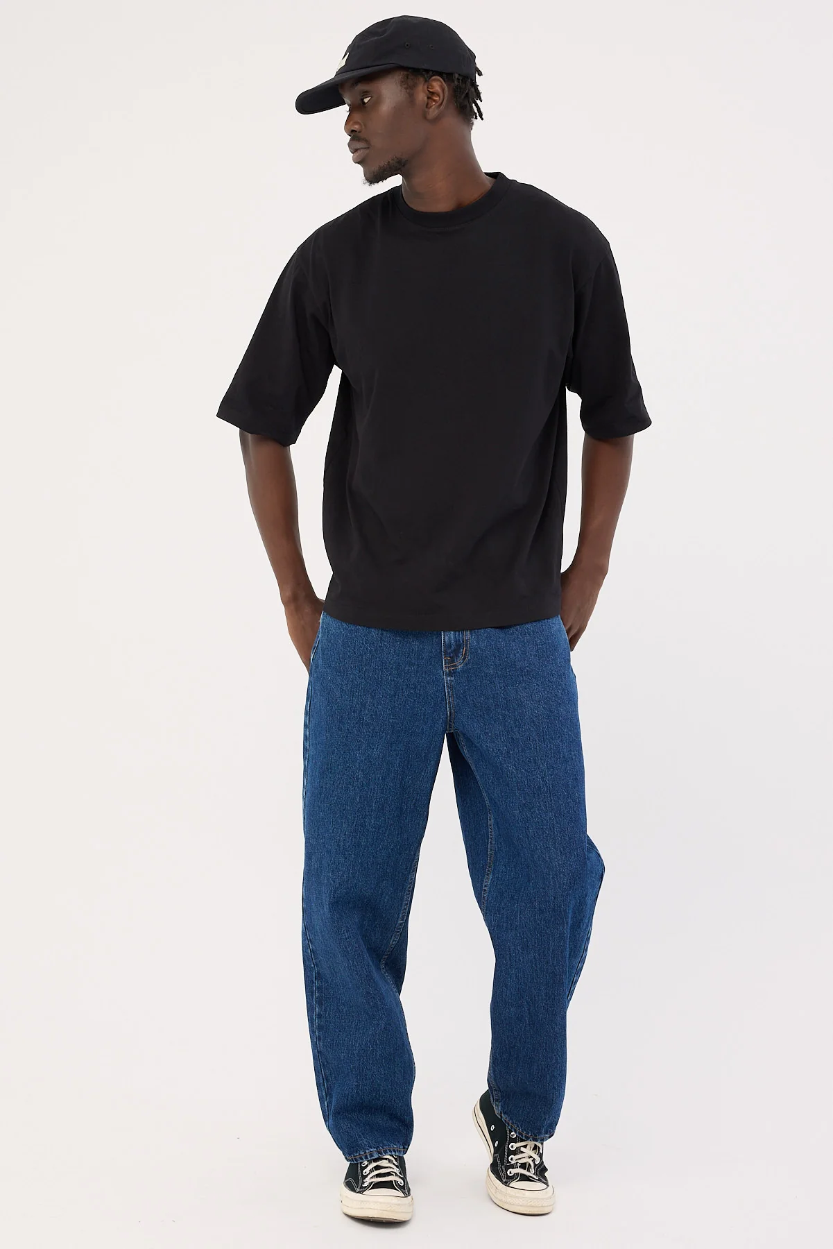 Open Archive Organic Boxy Tee Black - Image 3