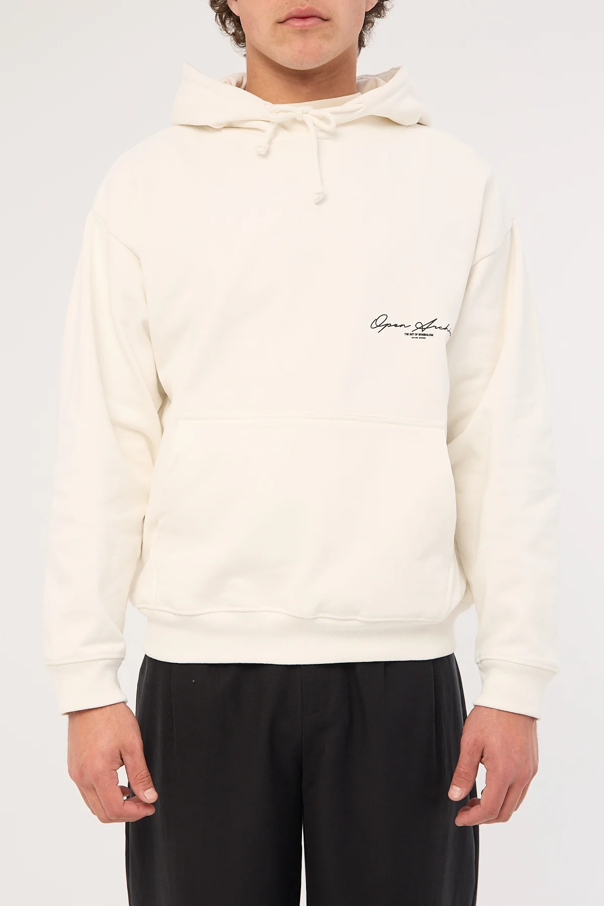 Open Archive Signature Boxy Hoodie Off White - Image 8