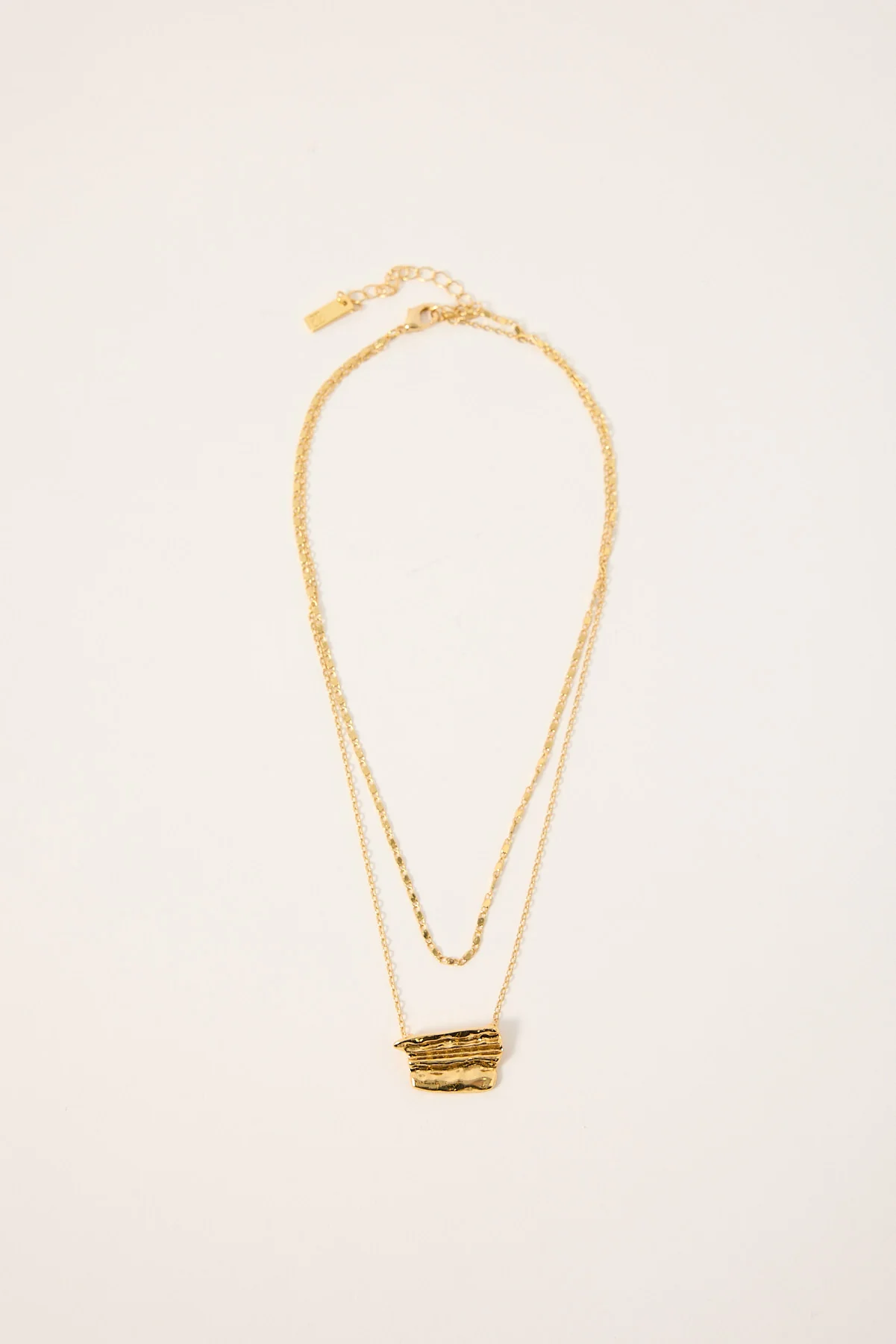Perfect Stranger Alba Layered Necklace 2PK 18K Gold Plated