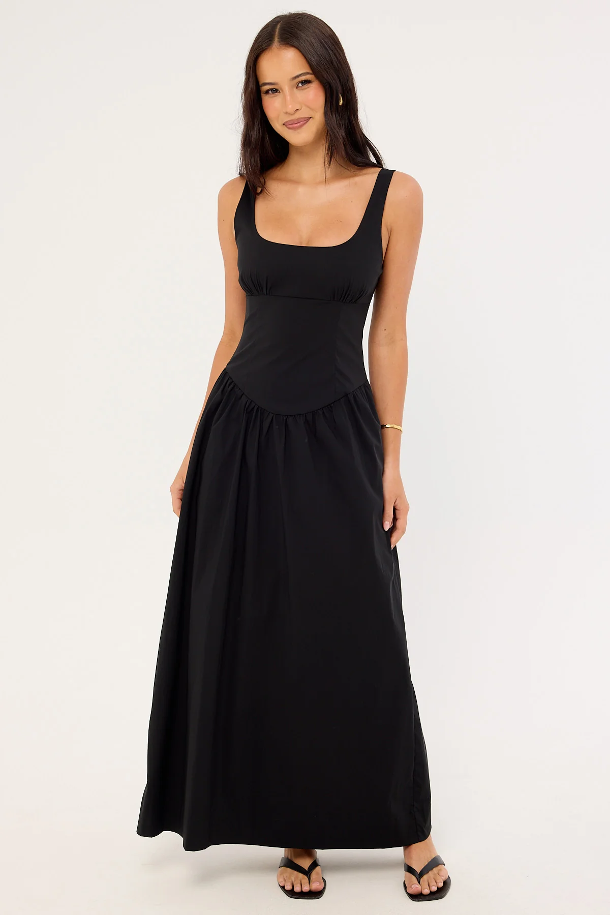 Perfect Stranger Ayana Corset Maxi Dress Black - Image 2