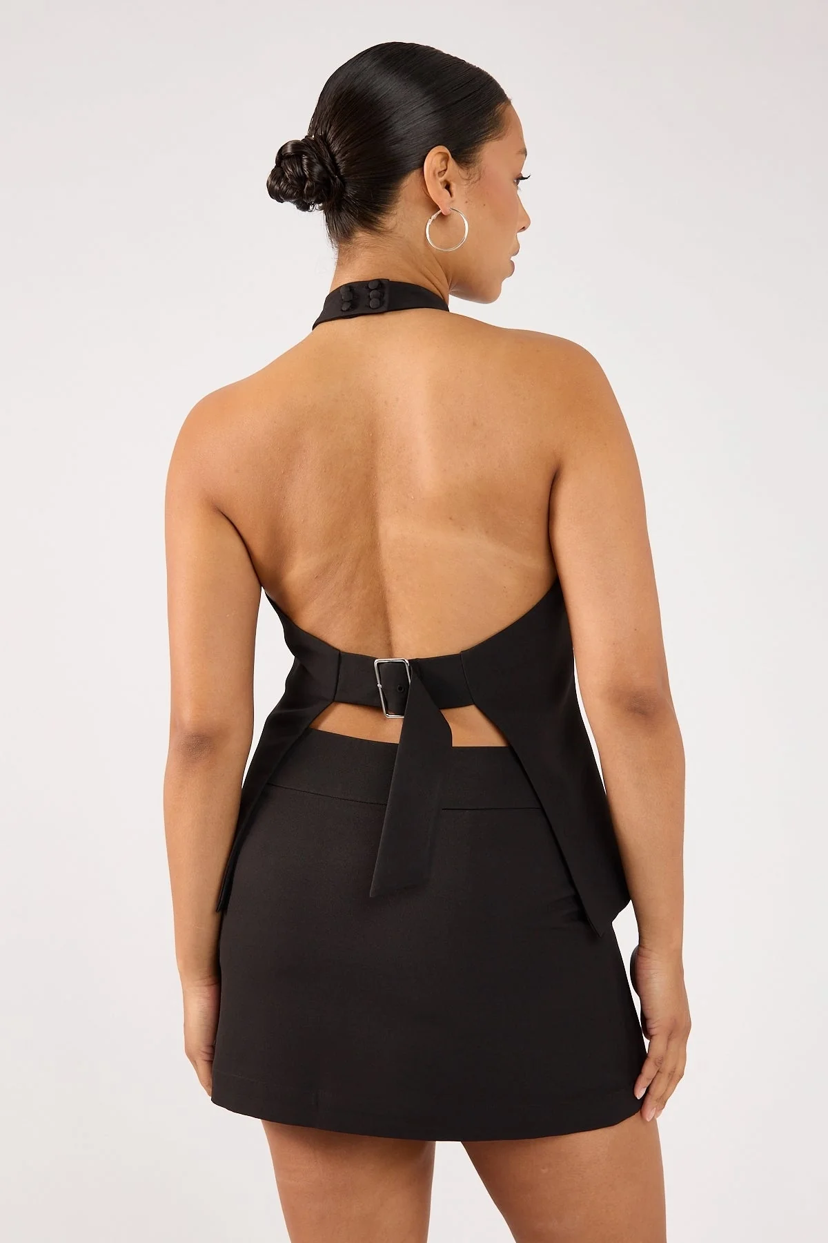 Perfect Stranger Beck Buckle Mini Skirt Black - Image 10