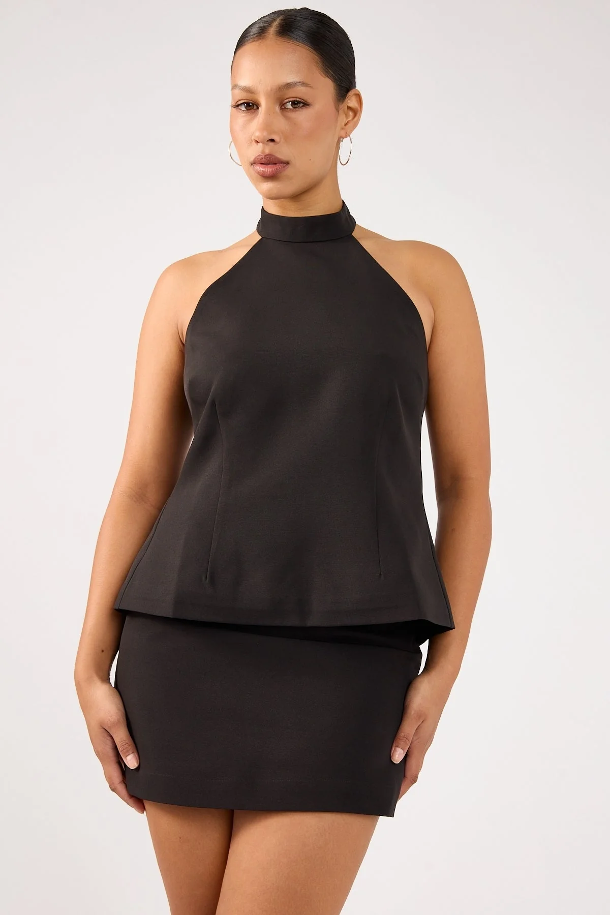 Perfect Stranger Beck Buckle Mini Skirt Black - Image 3