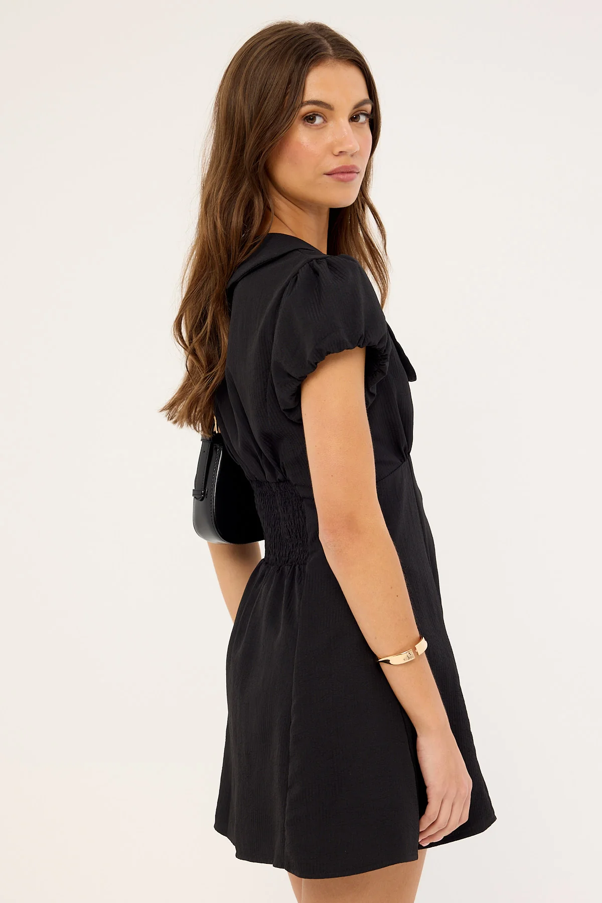 Perfect Stranger Bliana Collar Mini Dress Black - Image 6