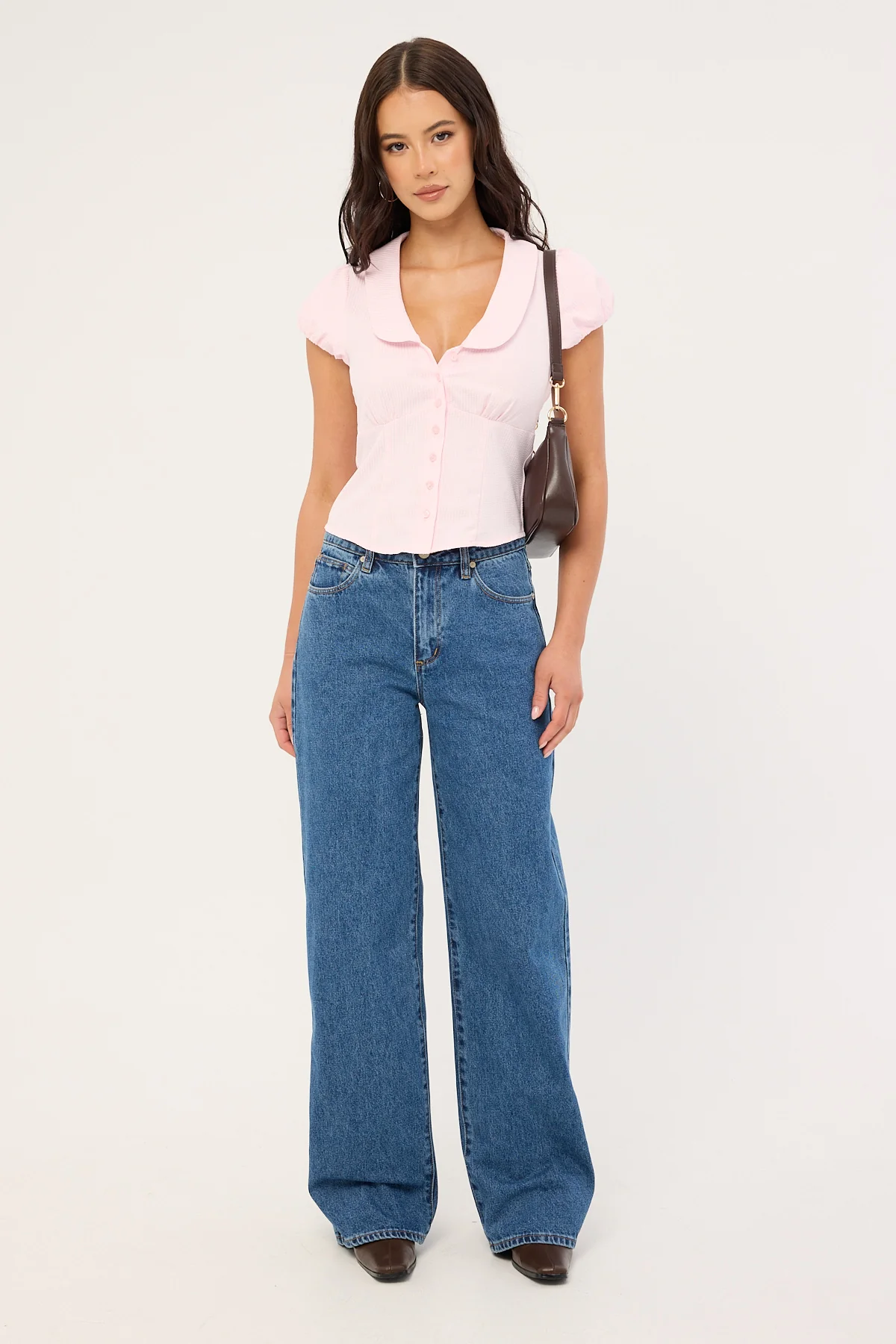 Perfect Stranger Bliana Short Sleeve Blouse Baby Pink - Image 2