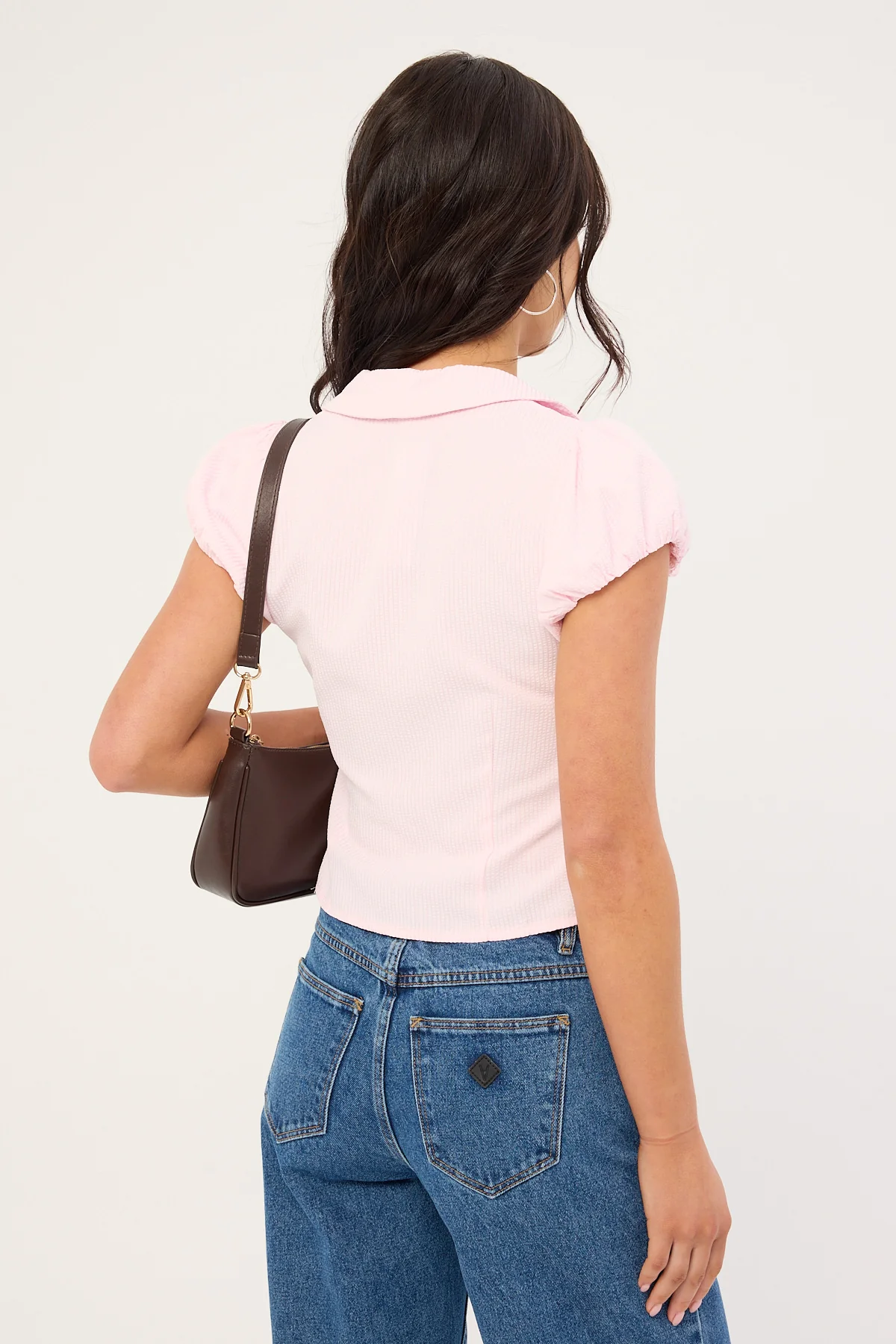 Perfect Stranger Bliana Short Sleeve Blouse Baby Pink - Image 6