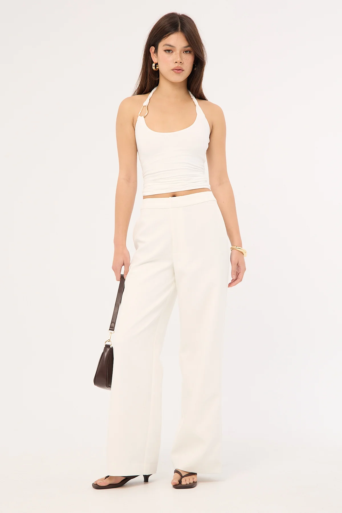 Perfect Stranger Cecelia High Rise Pant White