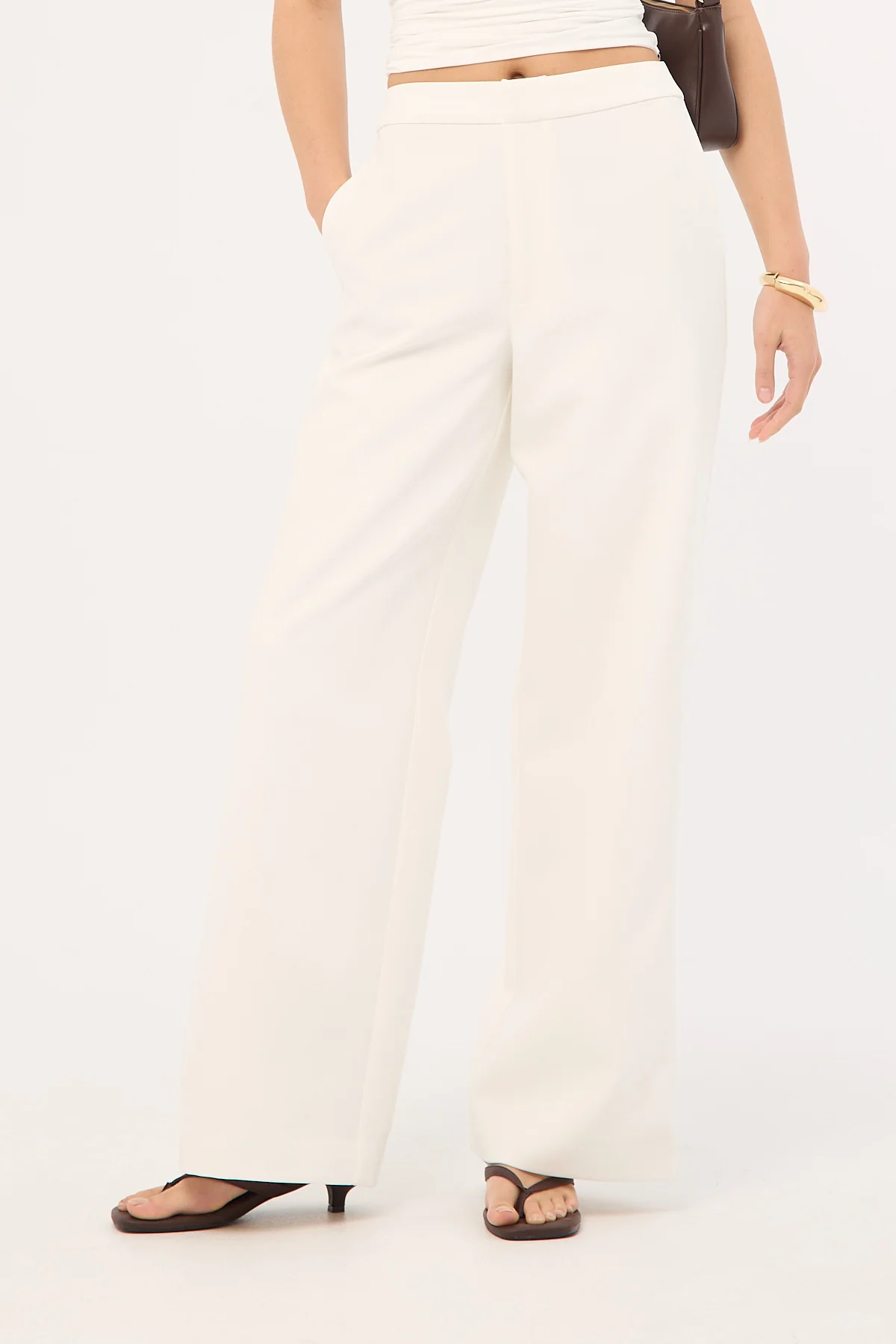 Perfect Stranger Cecelia High Rise Pant White - Image 2
